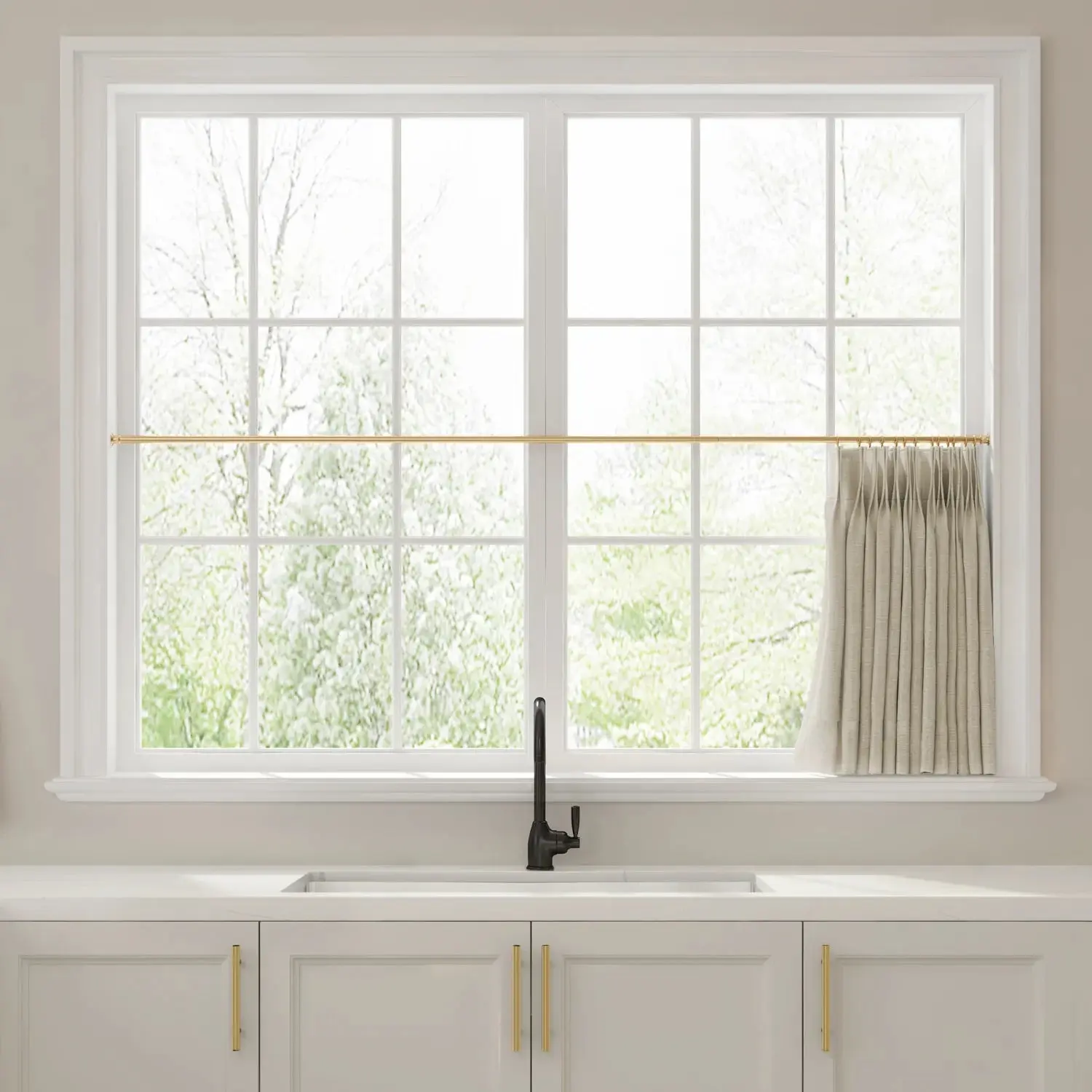 Liz Linen Pleated Cafe Curtains - Image 64