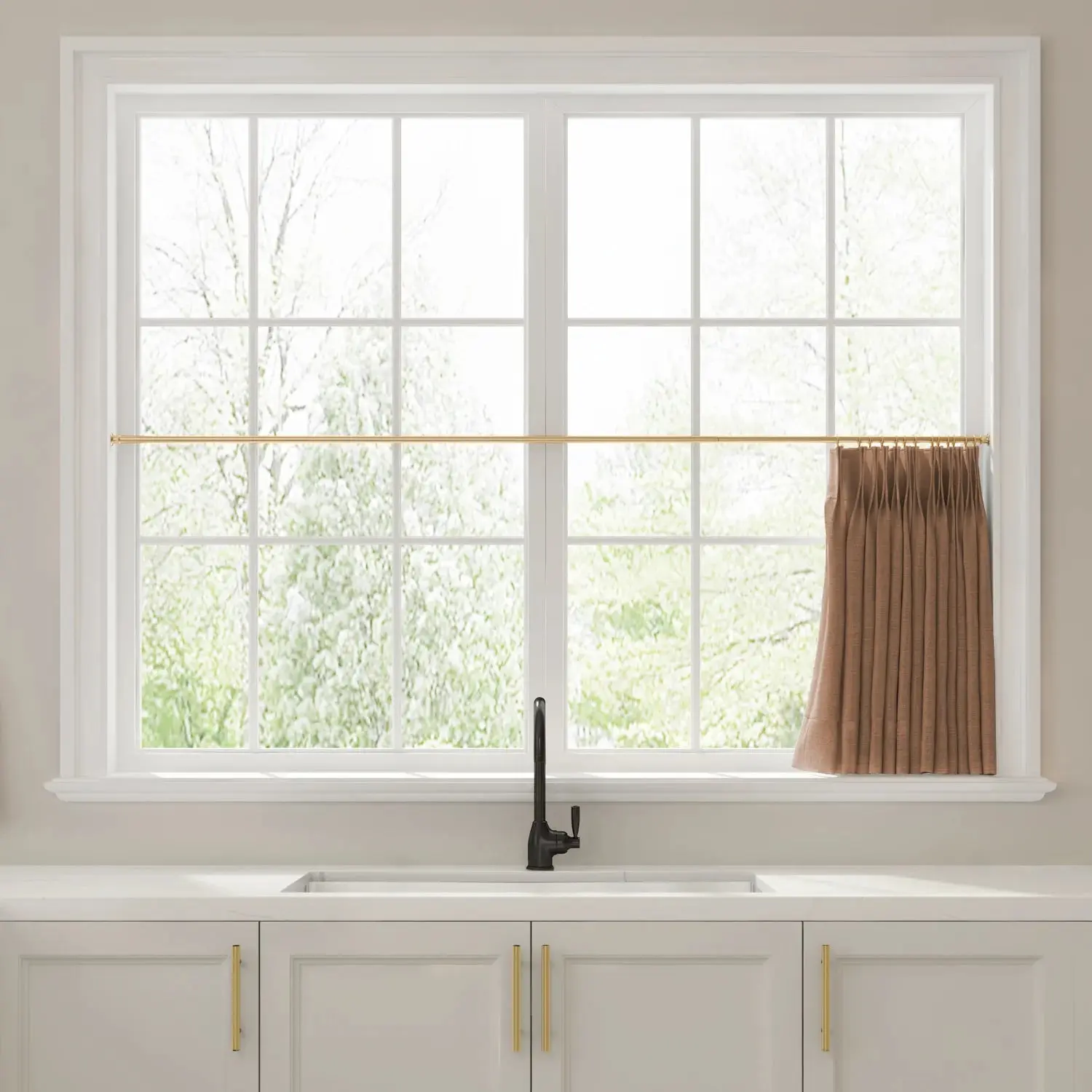Liz Linen Pleated Cafe Curtains - Image 65