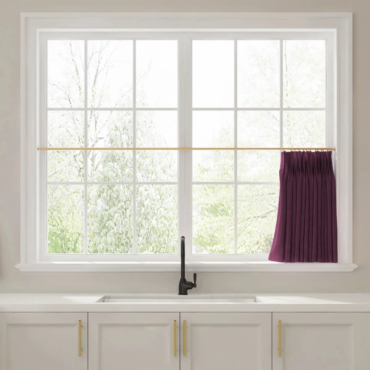 Liz Linen Pleated Cafe Curtains - Image 67
