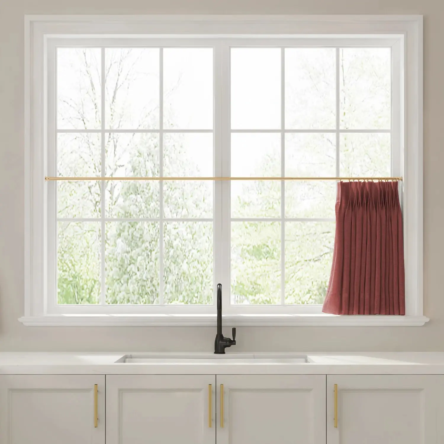 Liz Linen Pleated Cafe Curtains - Image 68