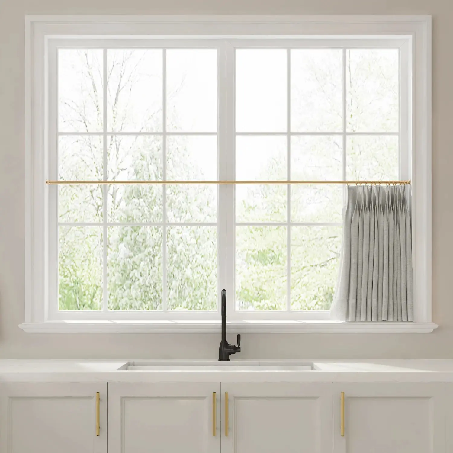 Liz Linen Pleated Cafe Curtains - Image 71