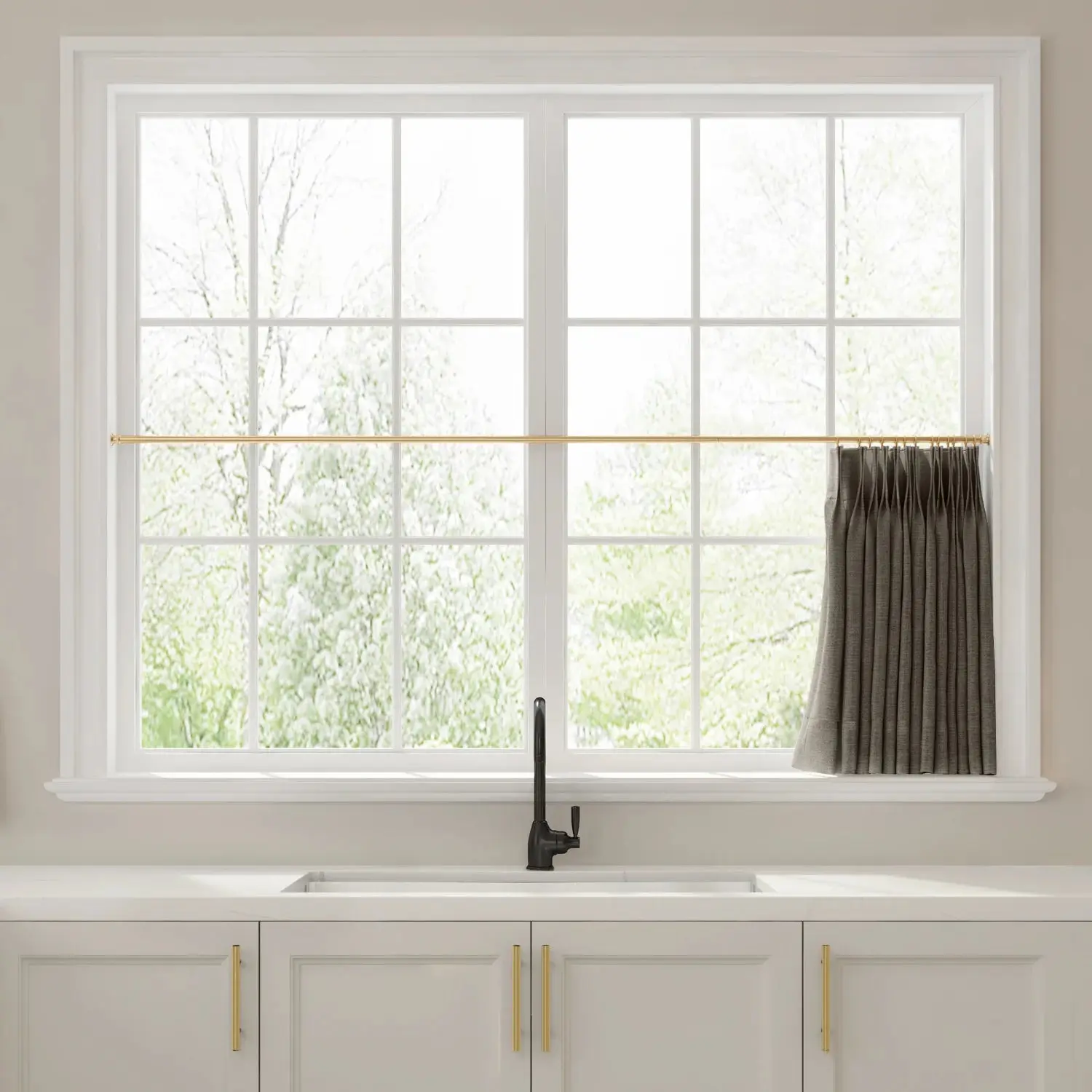 Liz Linen Pleated Cafe Curtains - Image 73