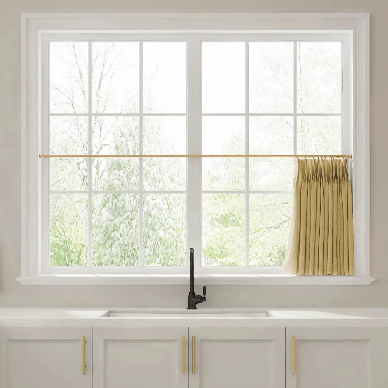 Liz Linen Pleated Cafe Curtains - Image 75