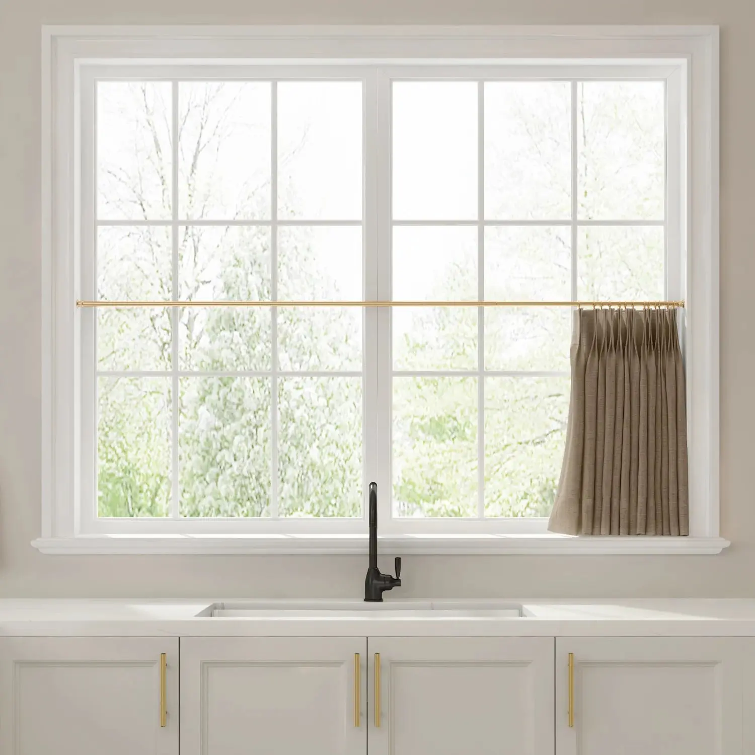 Liz Linen Pleated Cafe Curtains - Image 79