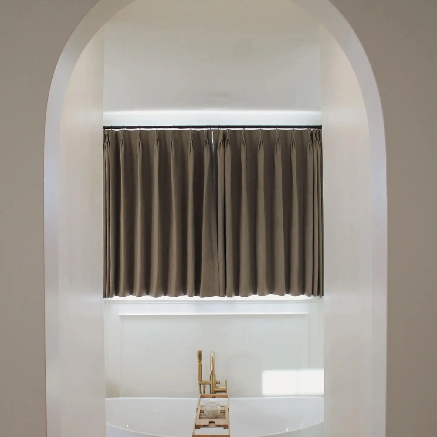 Liz Linen Pleated Cafe Curtains - Image 80