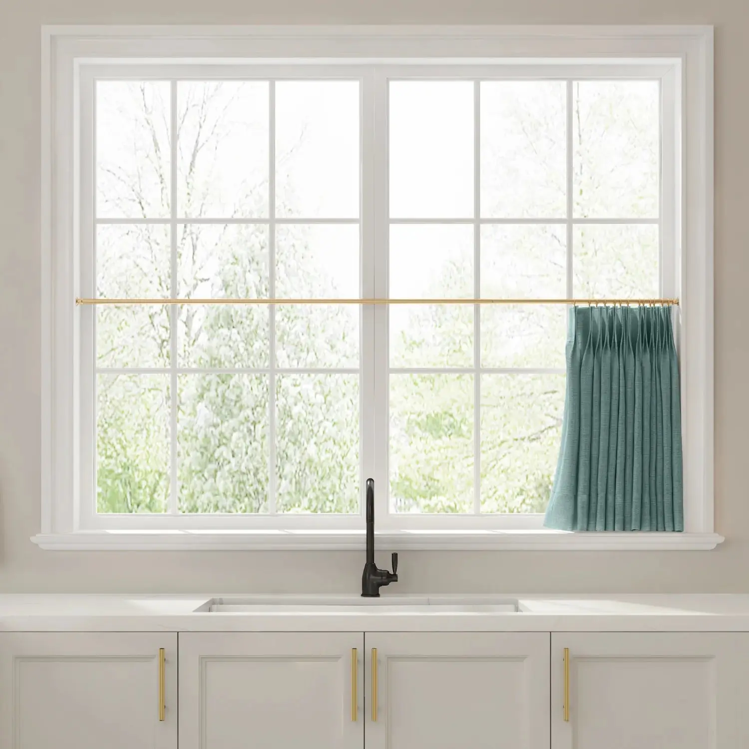Liz Linen Pleated Cafe Curtains - Image 82