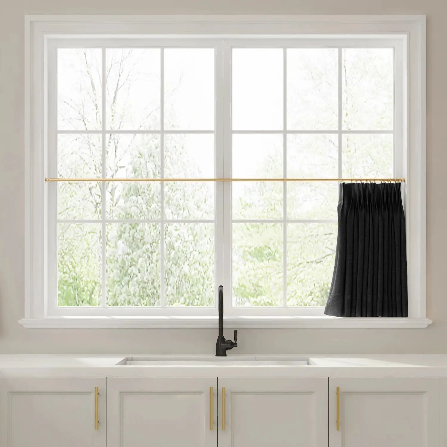 Liz Linen Pleated Cafe Curtains - Image 83