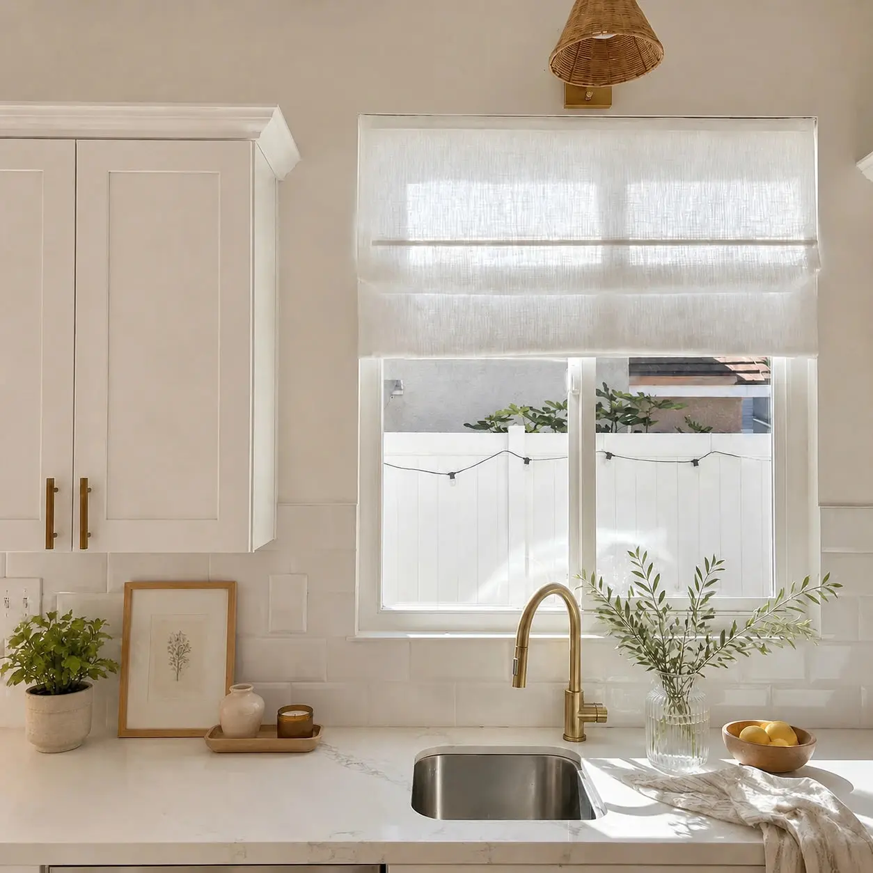 Liz Linen Roman Shade Cordless - Image 104