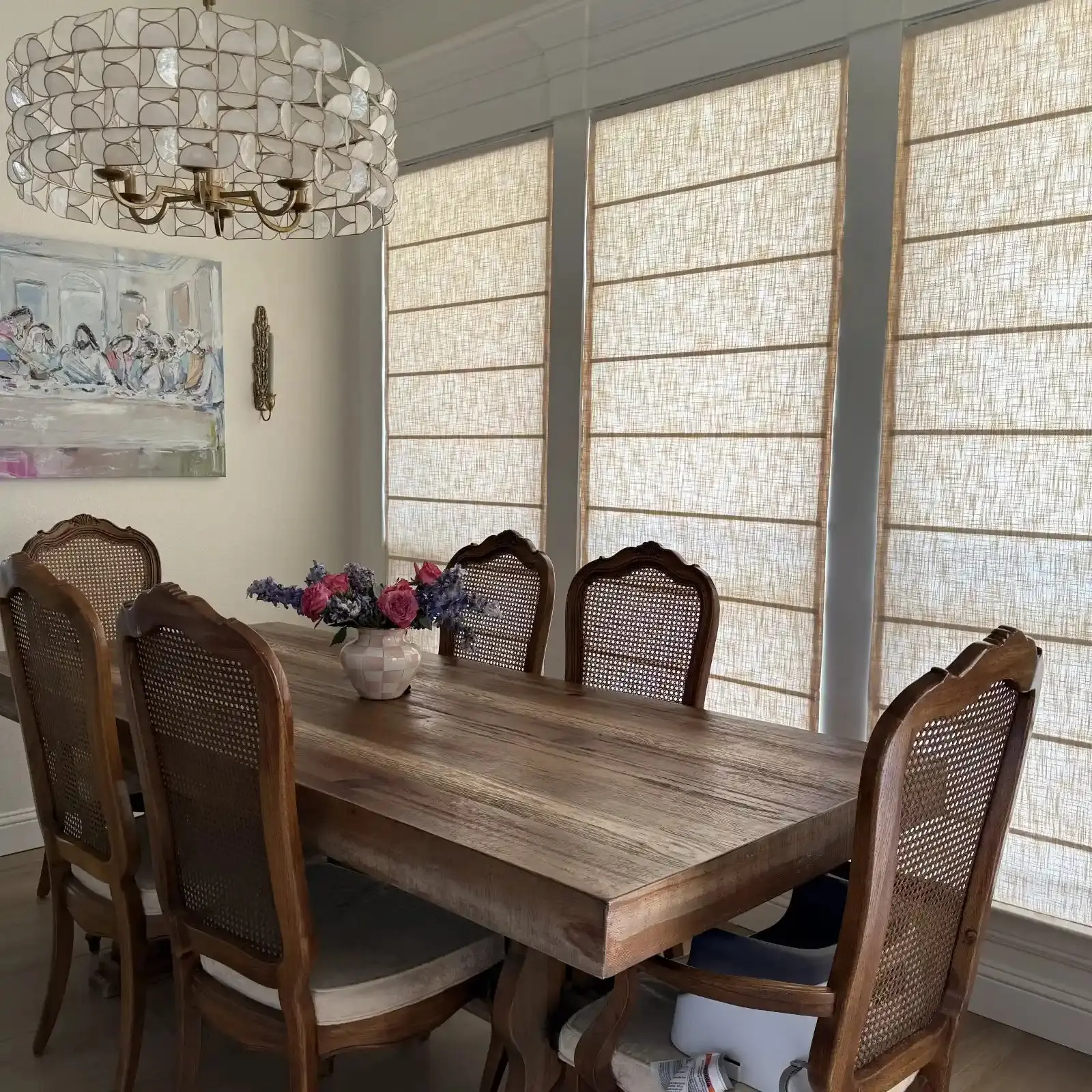 Liz Linen Roman Shade Cordless - Image 13