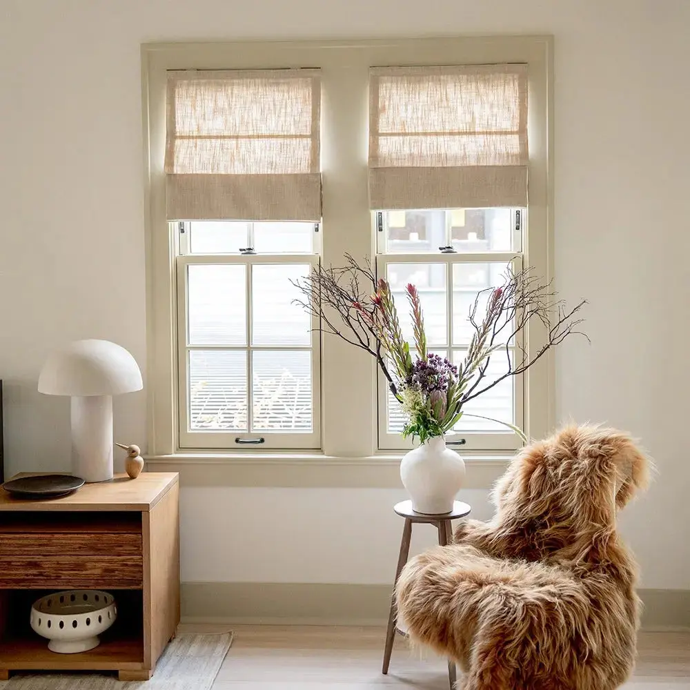 Liz Linen Roman Shade Cordless - Image 3