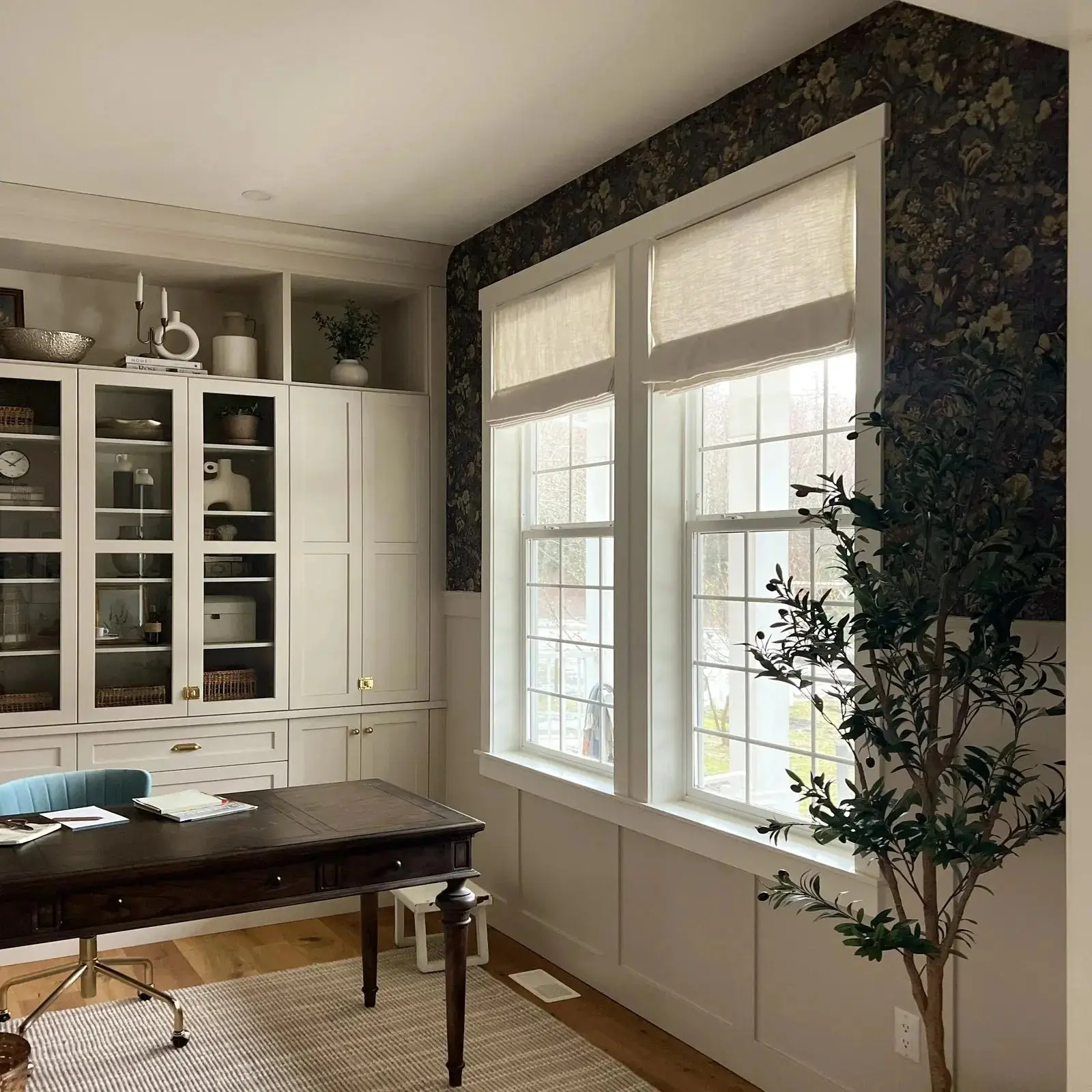 Liz Linen Window Roman Shades Loop Cord Lift - Image 10