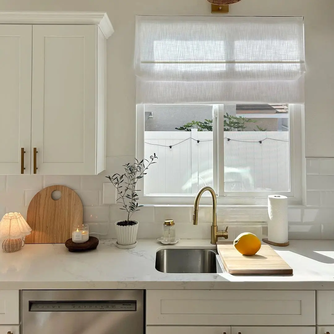 Liz Linen Roman Shade Cordless - Image 93