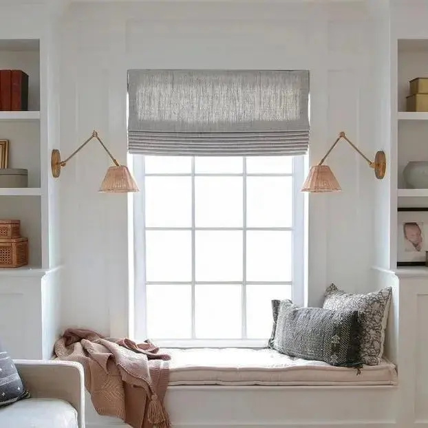 Liz Linen Roman Shade Cordless - Image 26