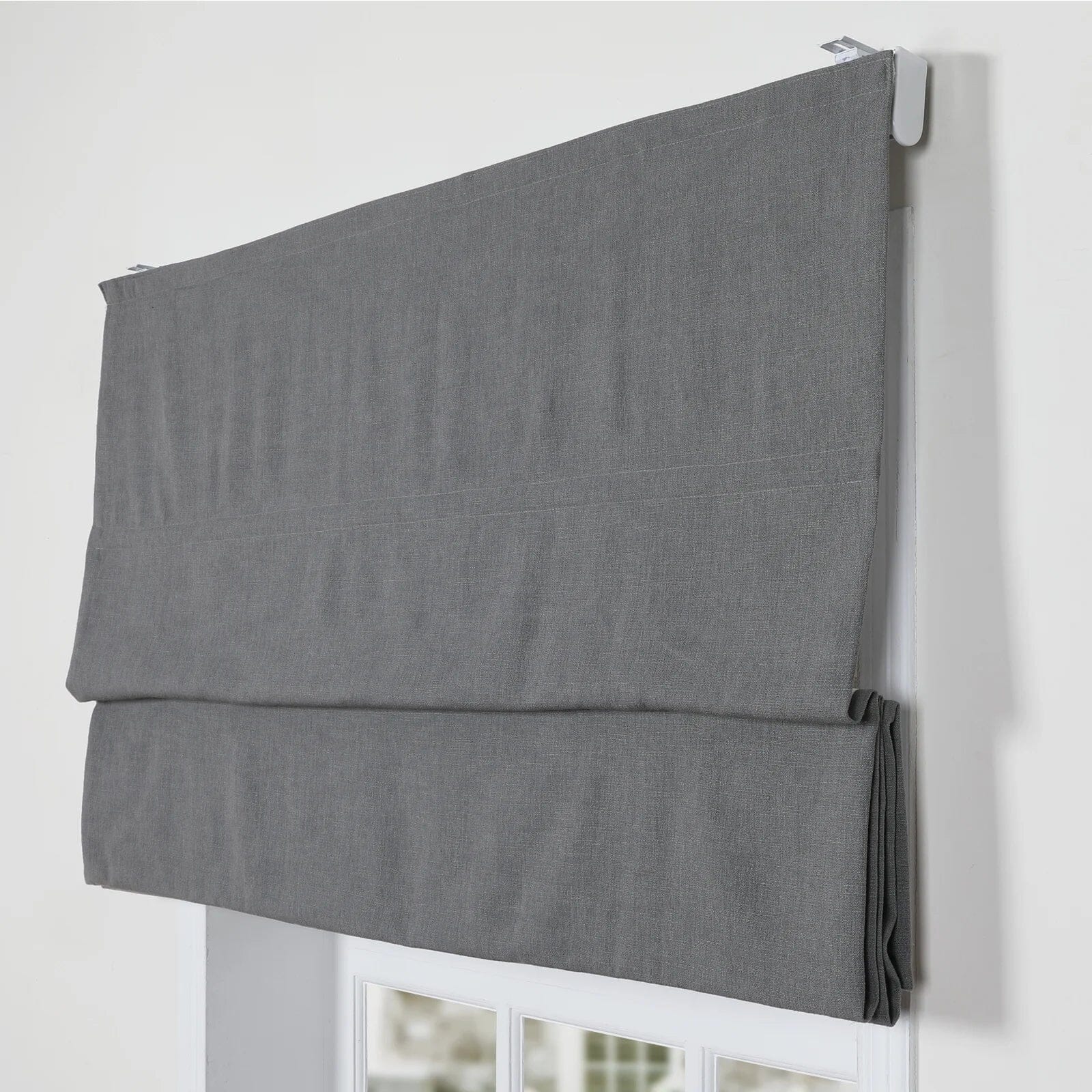 TWOPAGES Liz™  Linen Roman Shade Cordless Plus Size - Image 22