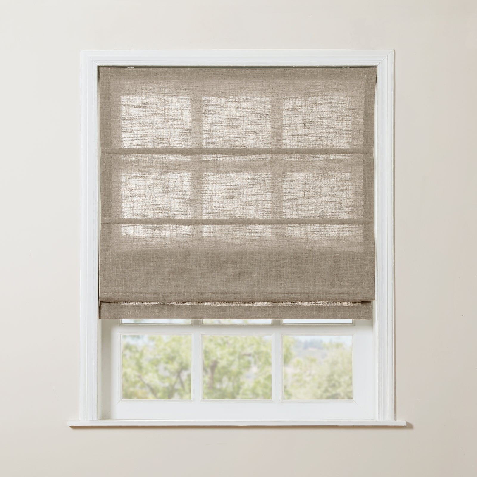TWOPAGES Liz™  Linen Roman Shade Cordless Plus Size - Image 34