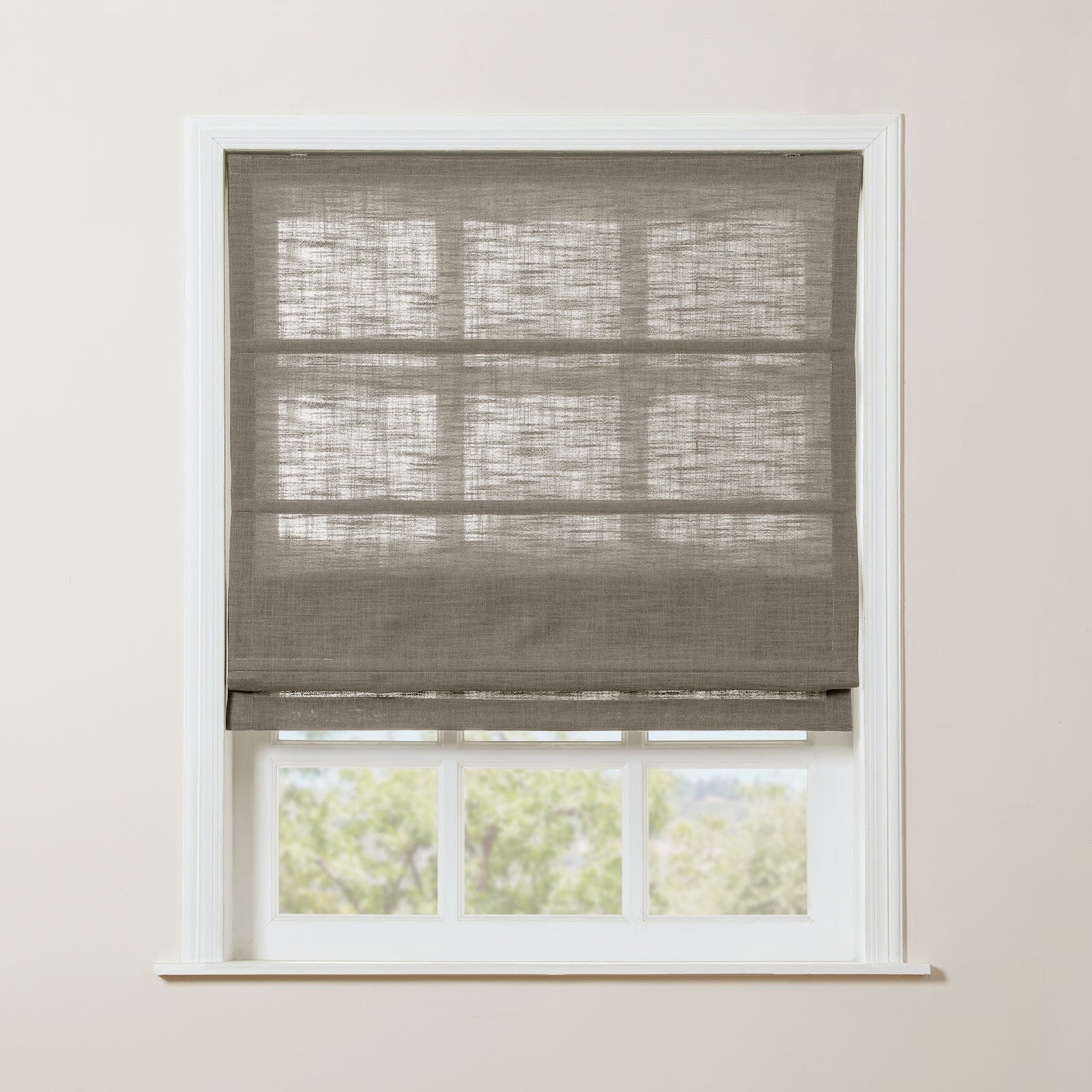 TWOPAGES Liz™  Linen Roman Shade Cordless Plus Size - Image 36