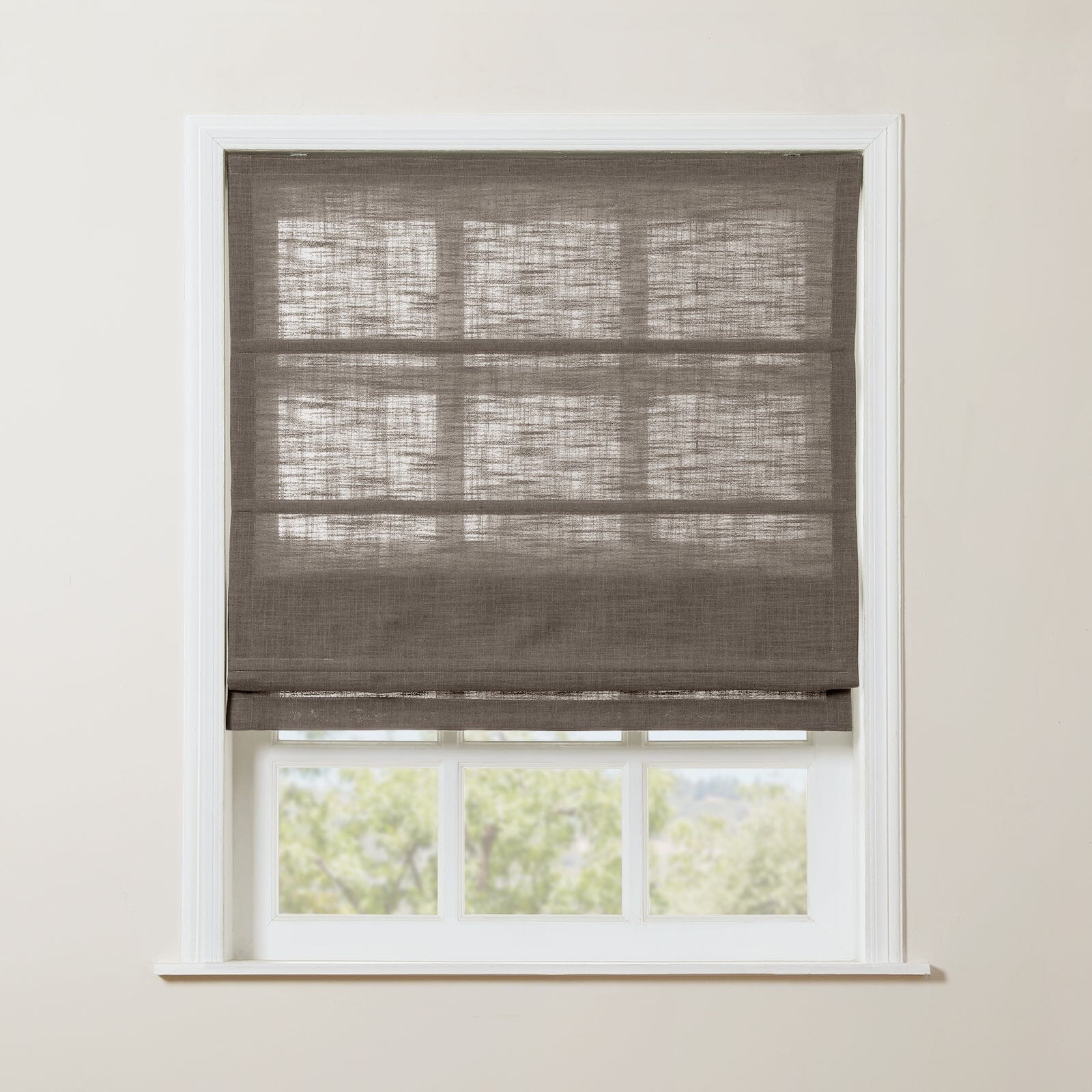 TWOPAGES Liz™  Linen Roman Shade Cordless Plus Size - Image 37