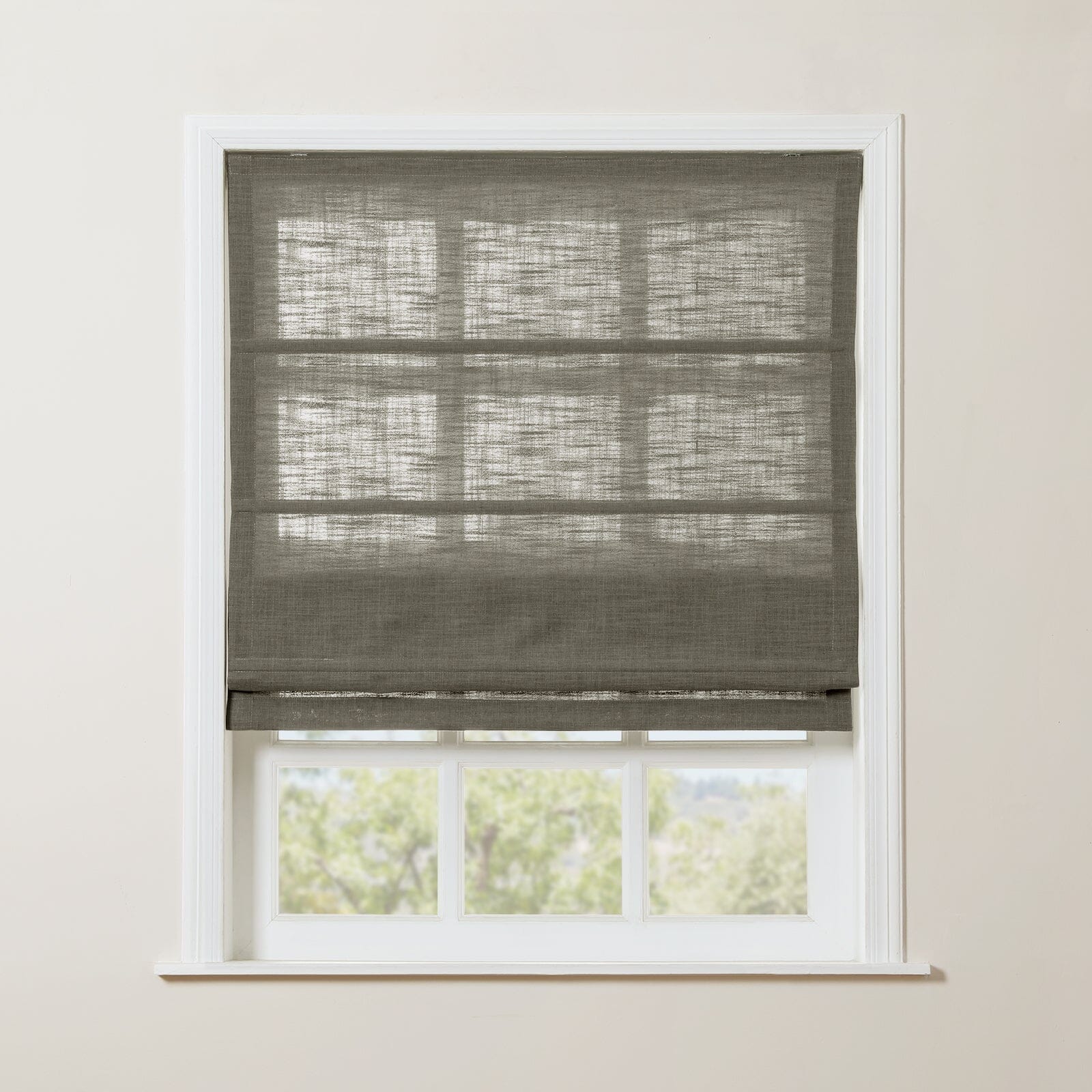 TWOPAGES Liz™  Linen Roman Shade Cordless Plus Size - Image 38