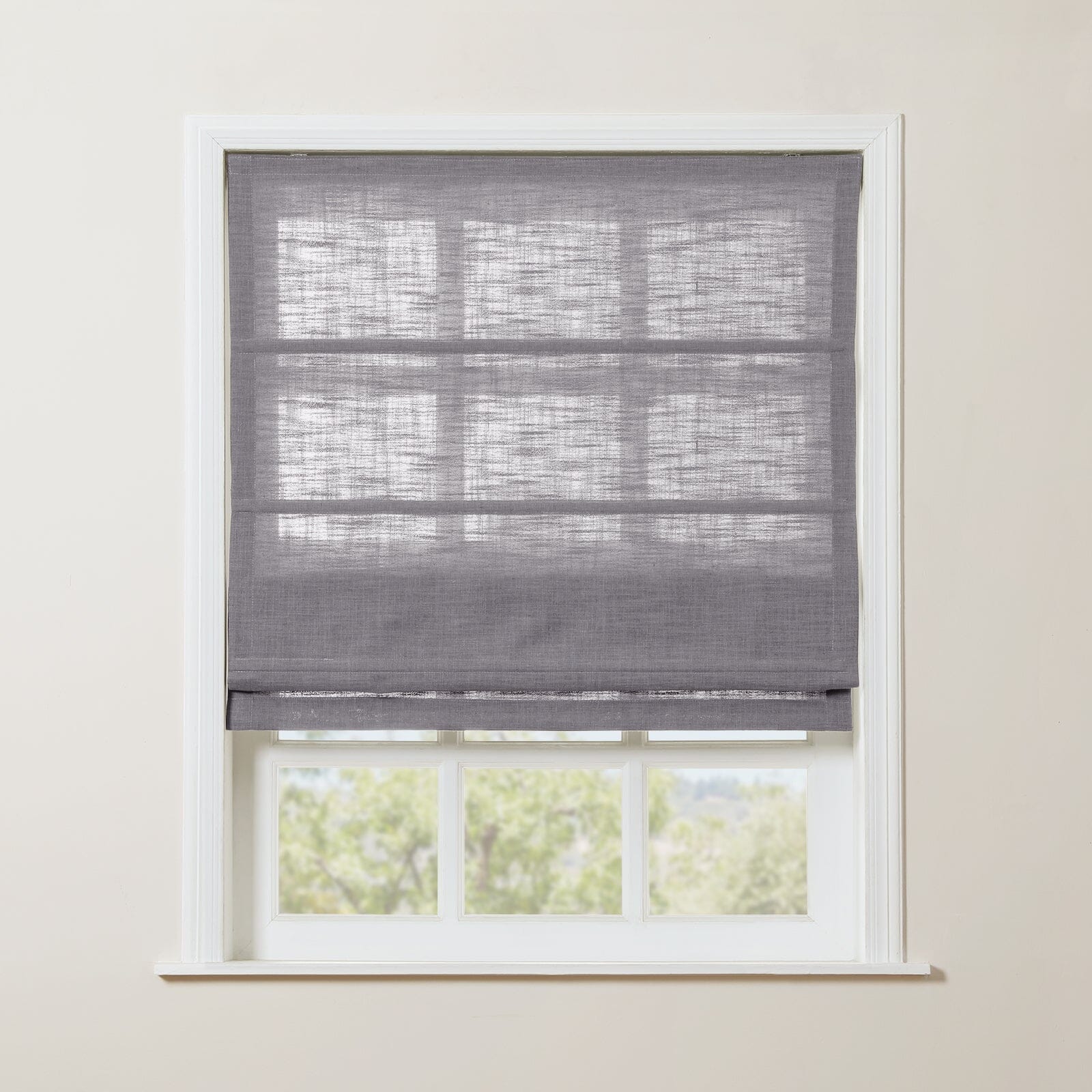 TWOPAGES Liz™  Linen Roman Shade Cordless Plus Size - Image 40