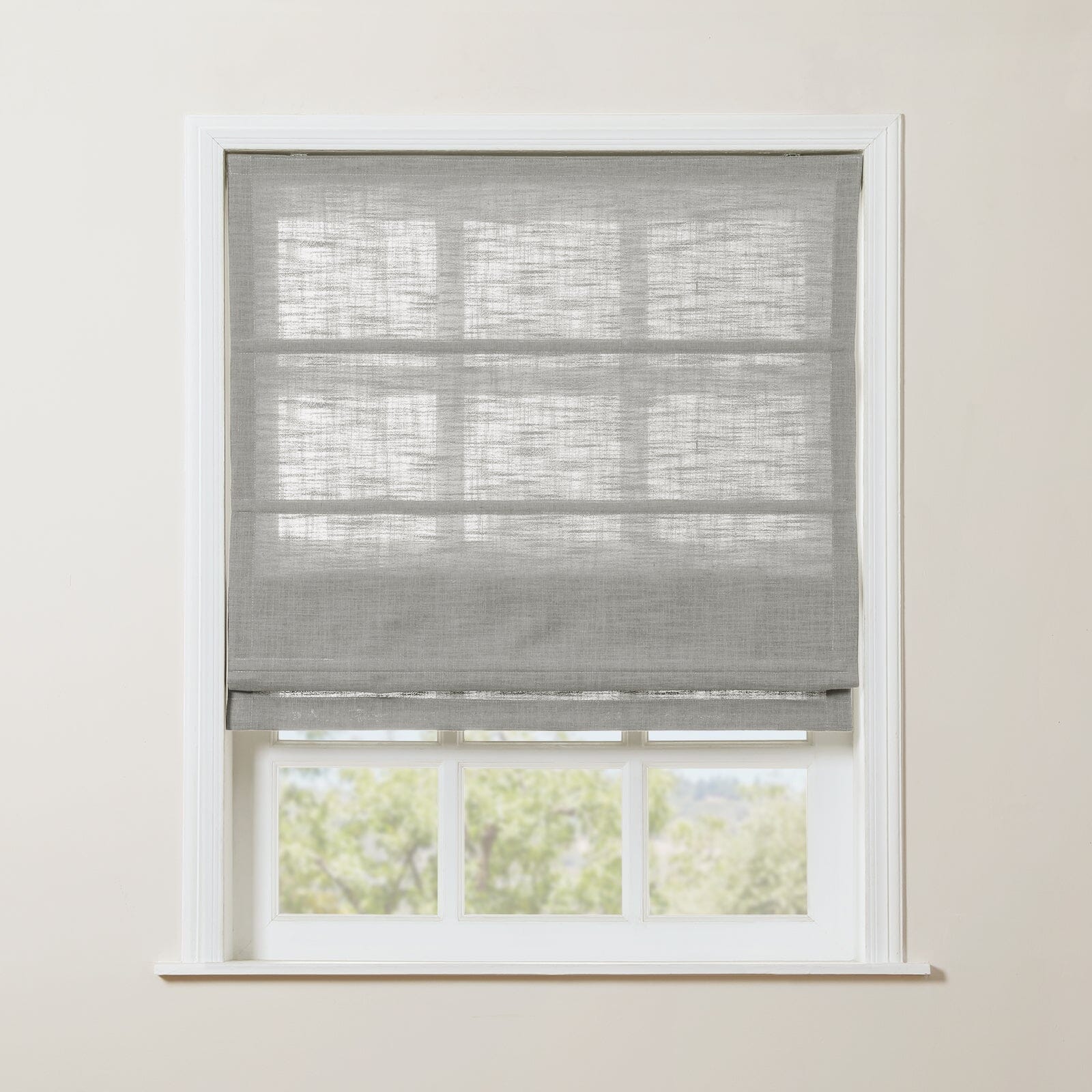 TWOPAGES Liz™  Linen Roman Shade Cordless Plus Size - Image 46
