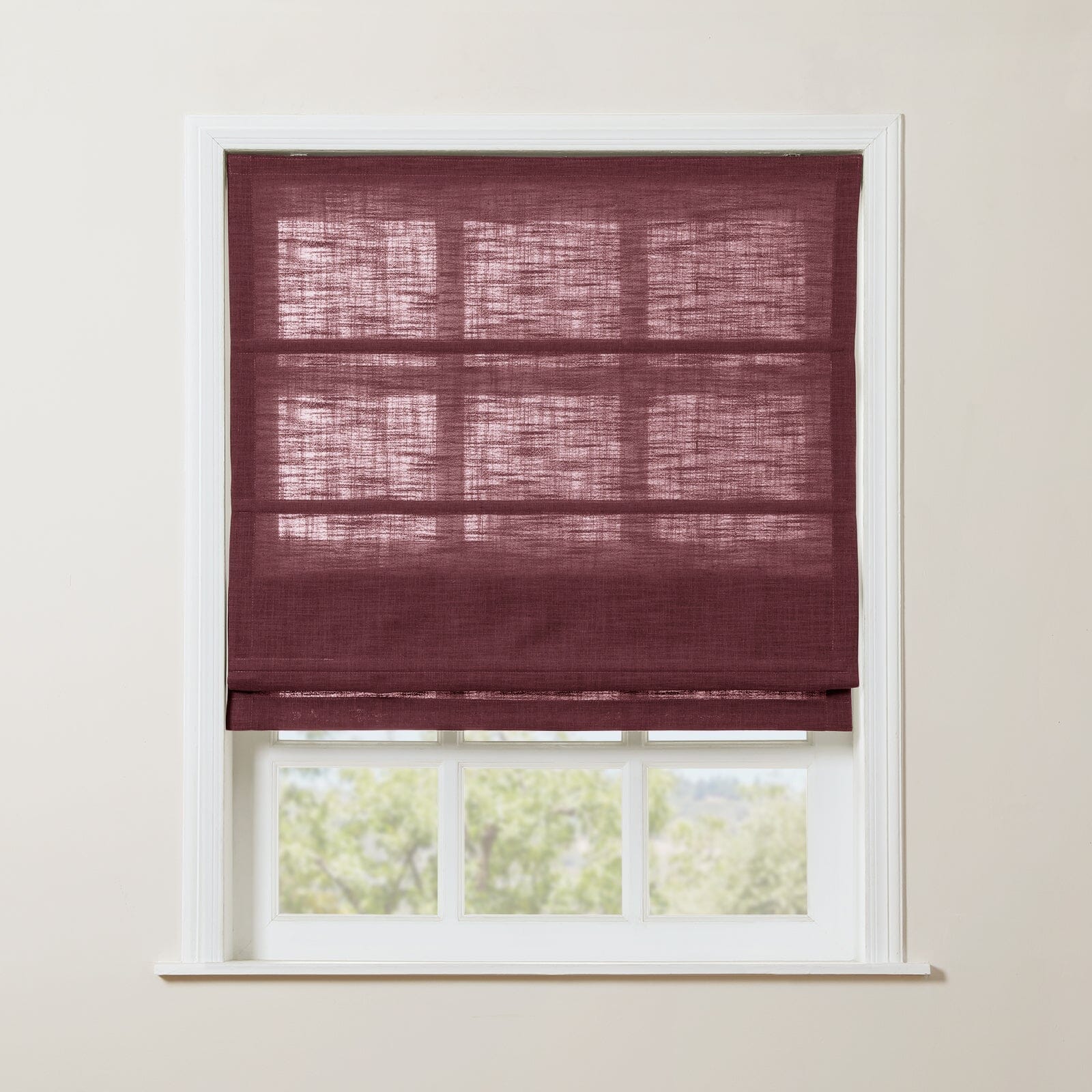 TWOPAGES Liz™  Linen Roman Shade Cordless Plus Size - Image 51