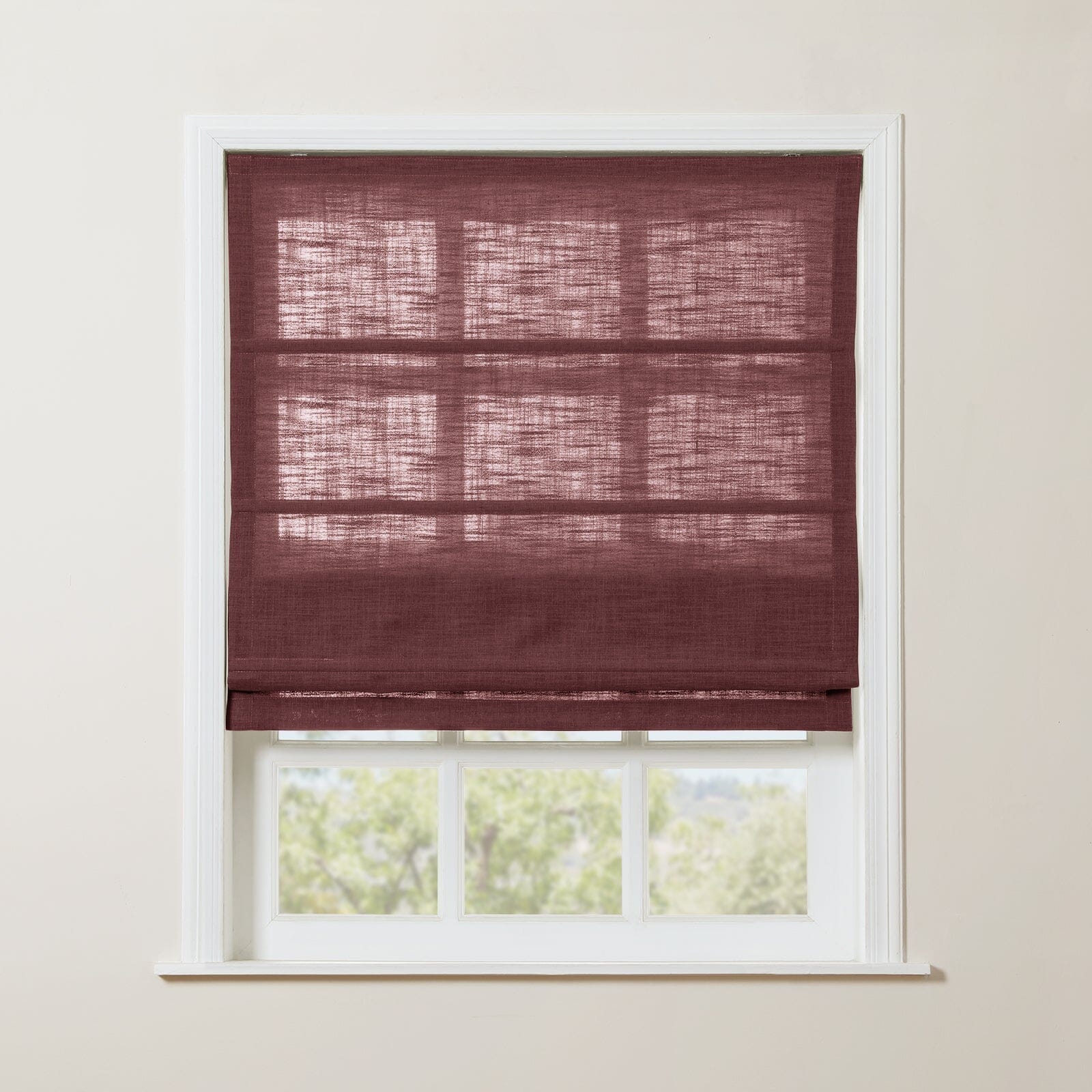 TWOPAGES Liz™  Linen Roman Shade Cordless Plus Size - Image 52