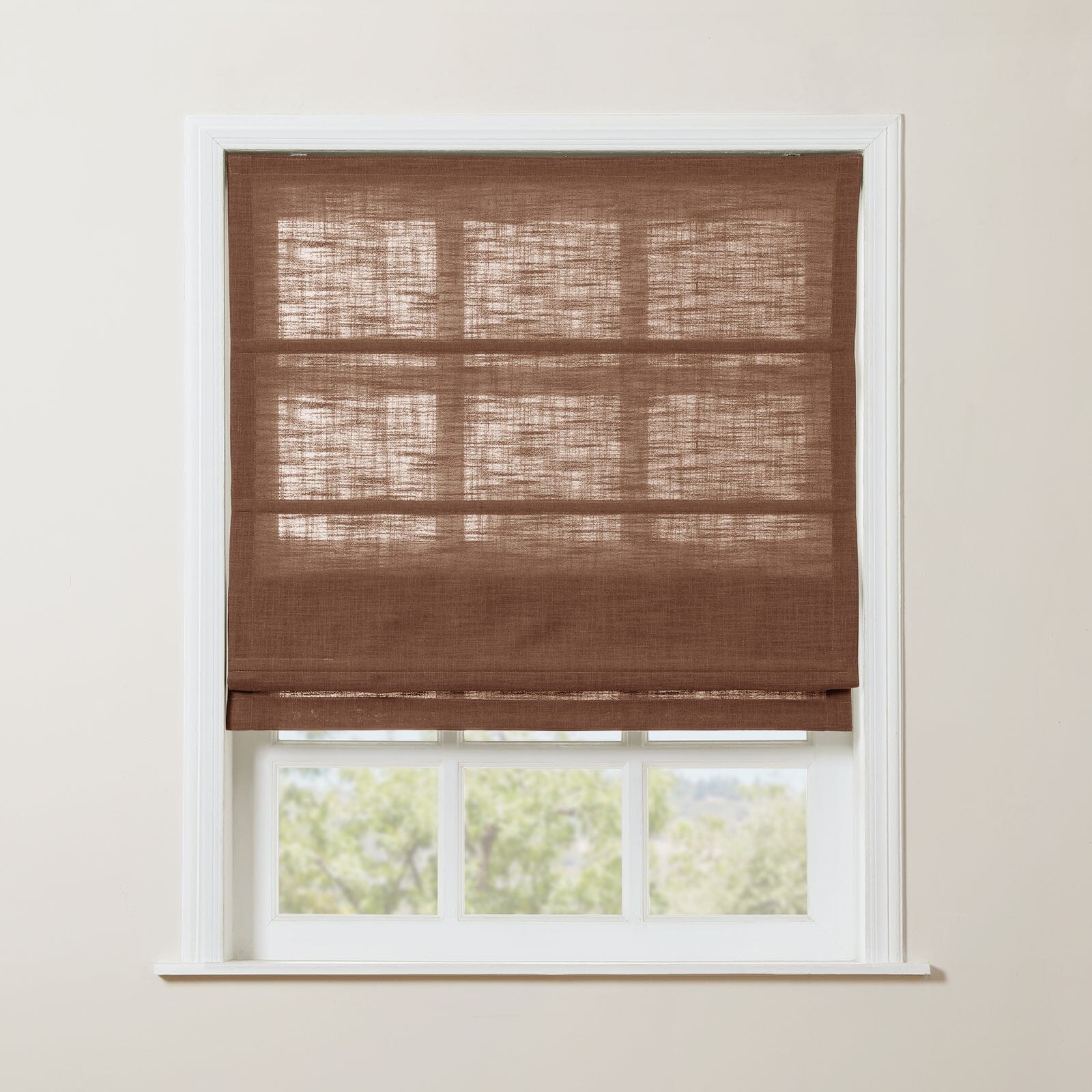 TWOPAGES Liz™  Linen Roman Shade Cordless Plus Size - Image 54