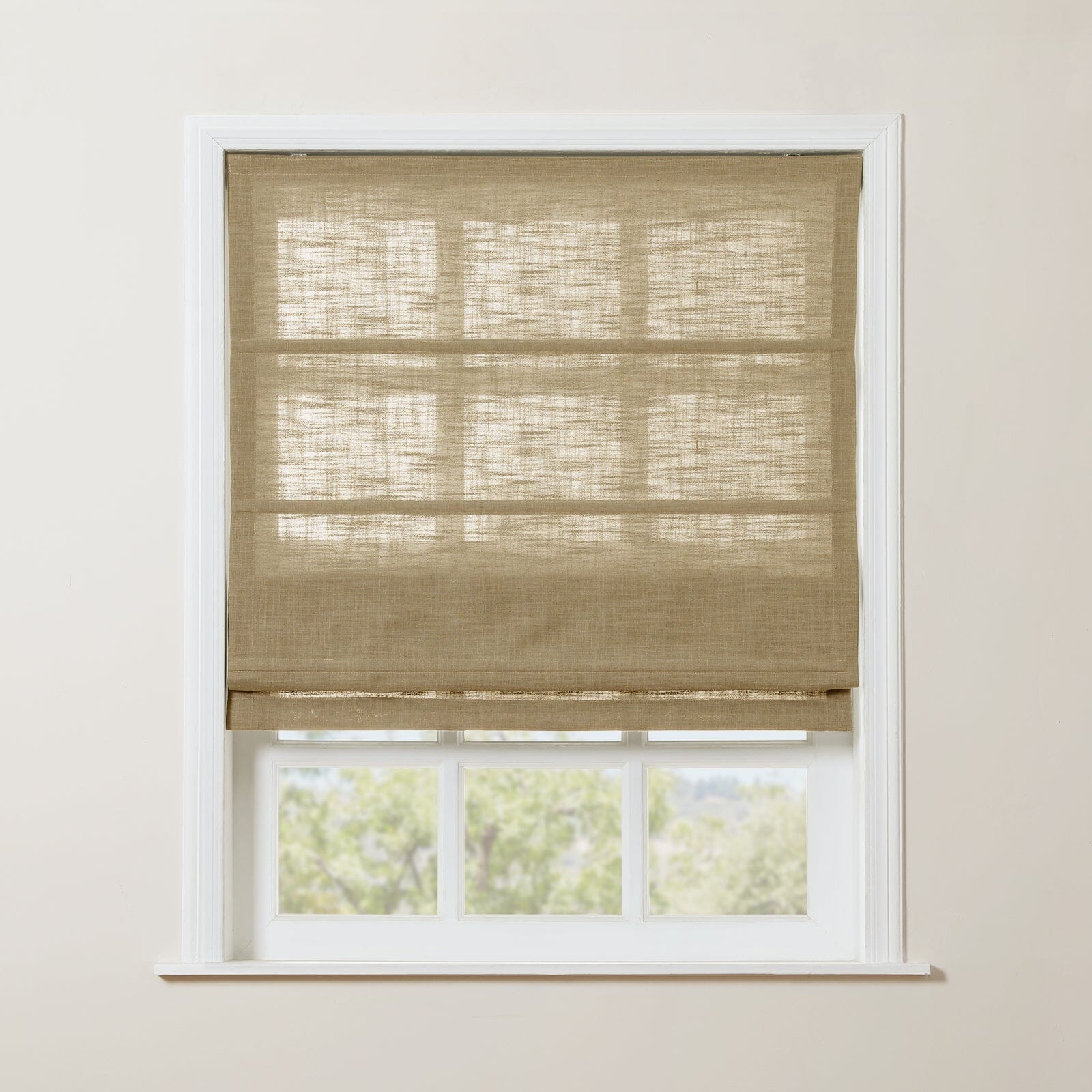 TWOPAGES Liz™  Linen Roman Shade Cordless Plus Size - Image 56