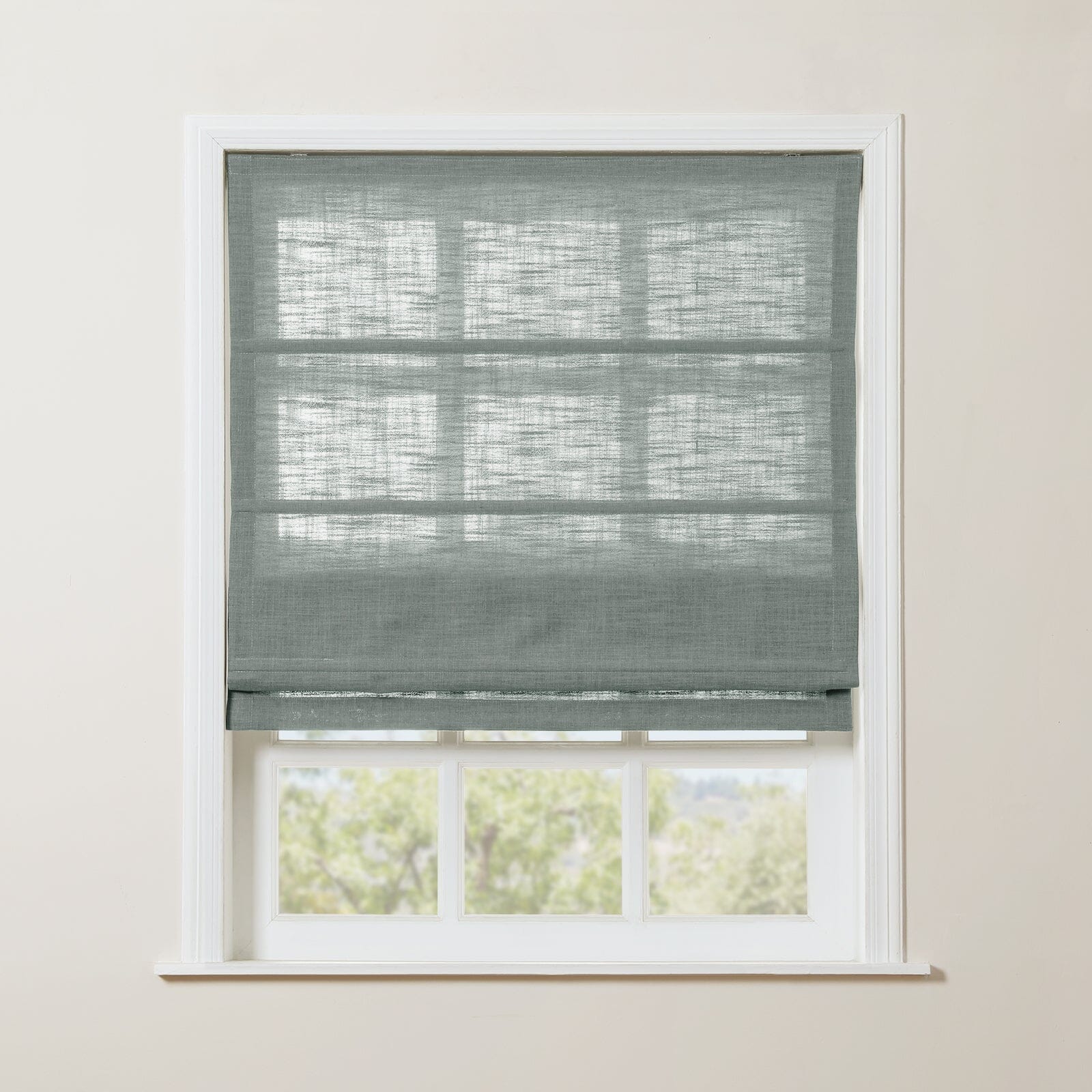 TWOPAGES Liz™  Linen Roman Shade Cordless Plus Size - Image 61