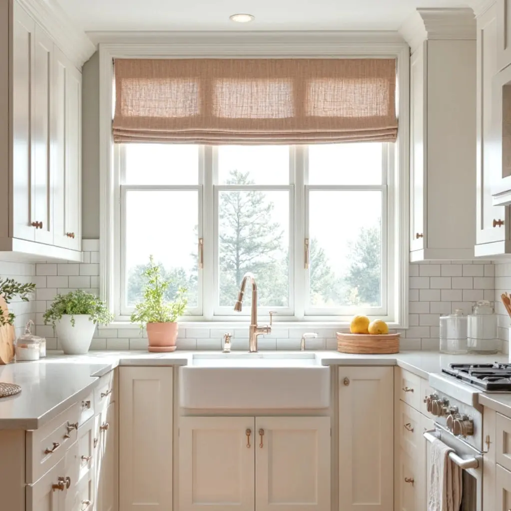 Liz Linen Window Roman Shades Loop Cord Lift - Image 13