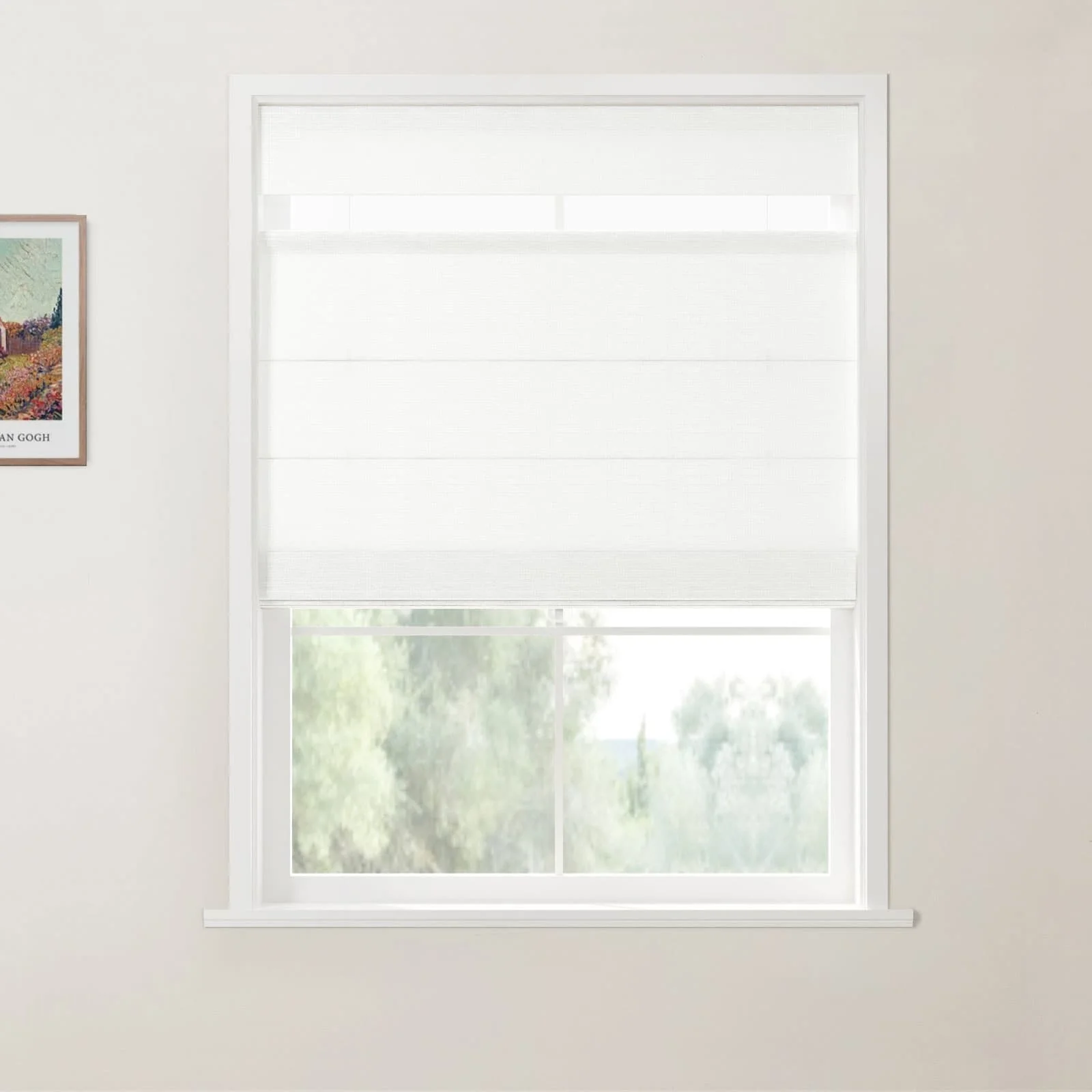 Custom Top Down Bottom Up Roman Shade Cordless - Image 15