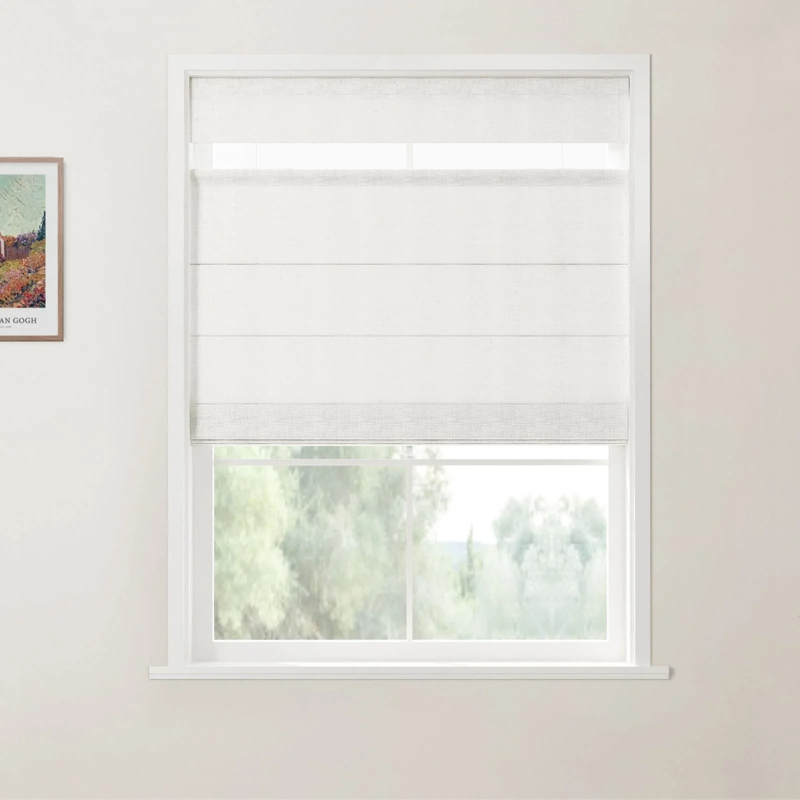 Custom Top Down Bottom Up Roman Shade Cordless - Image 18