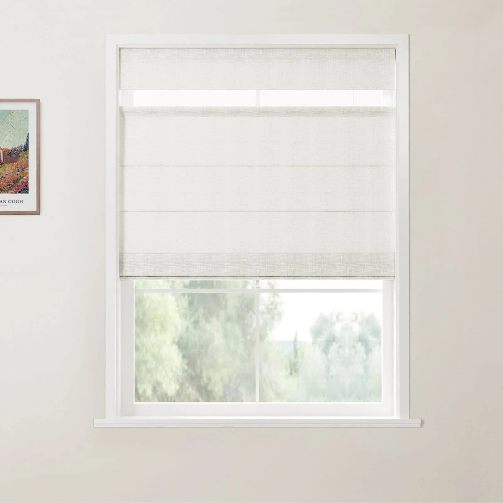 Custom Top Down Bottom Up Roman Shade Cordless - Image 19