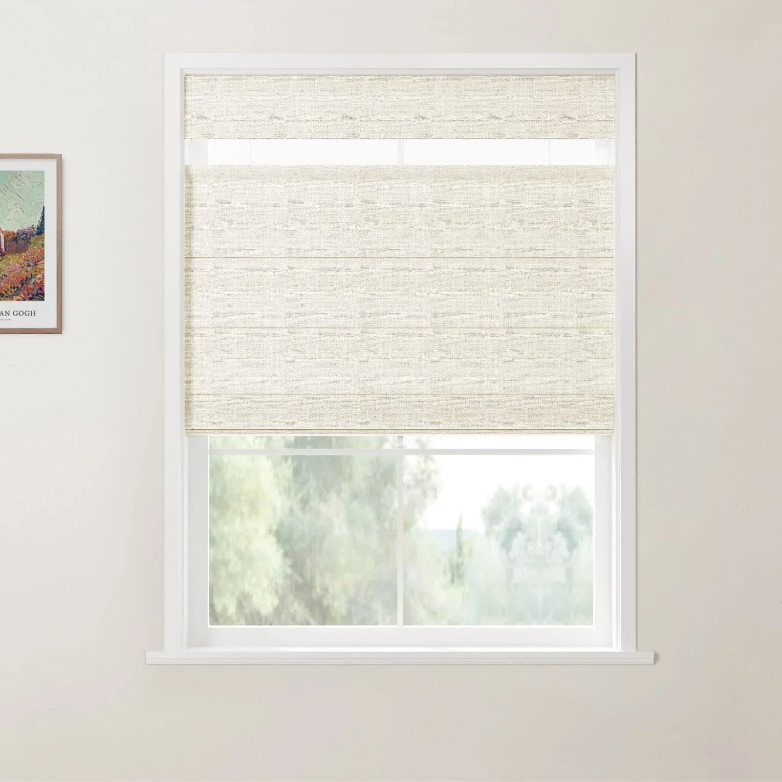 Custom Top Down Bottom Up Roman Shade Cordless - Image 20