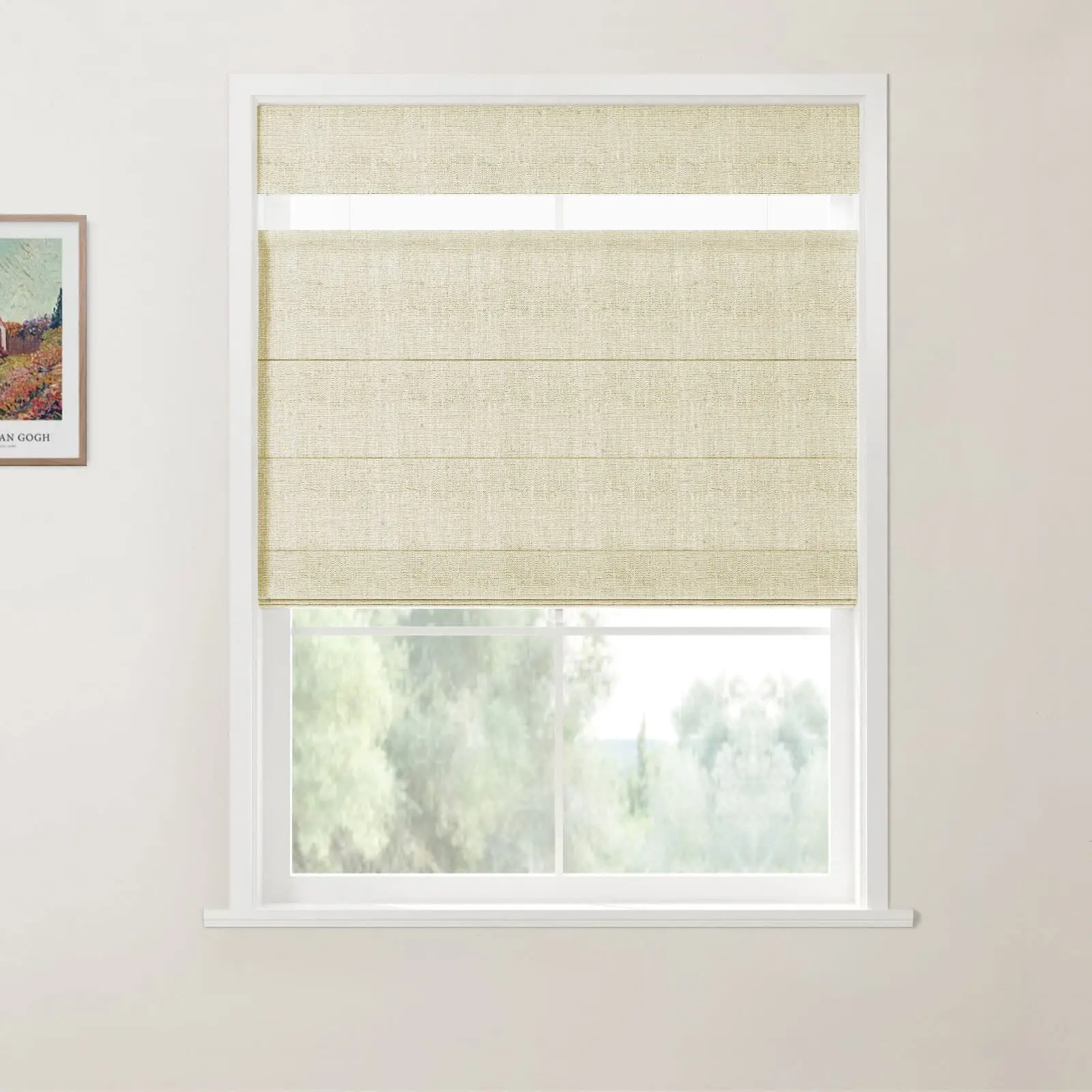 Custom Top Down Bottom Up Roman Shade Cordless - Image 21