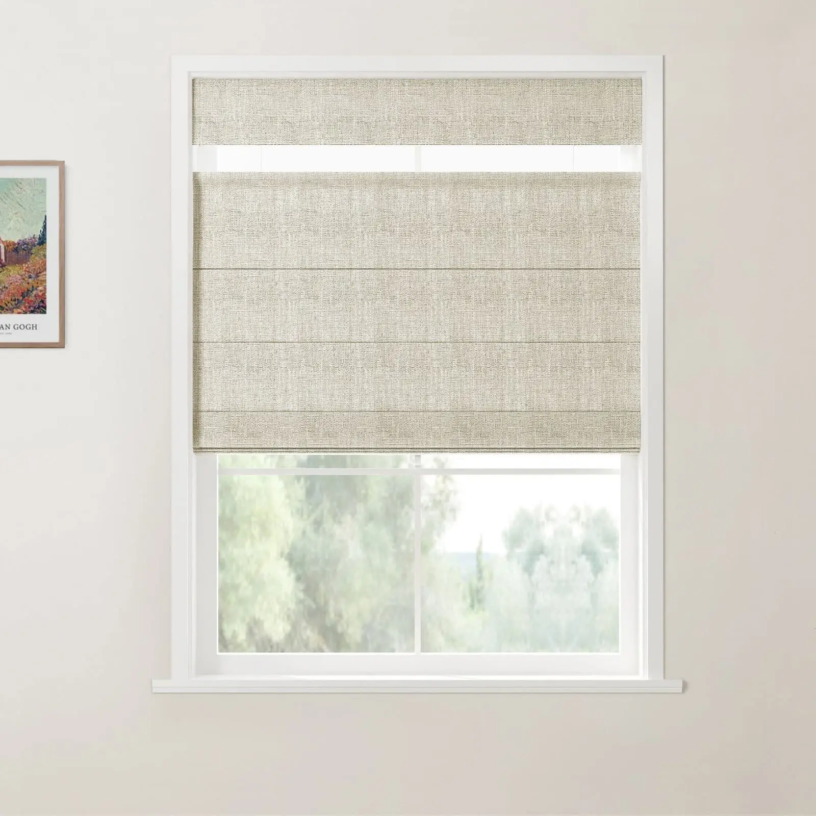 Custom Top Down Bottom Up Roman Shade Cordless - Image 22