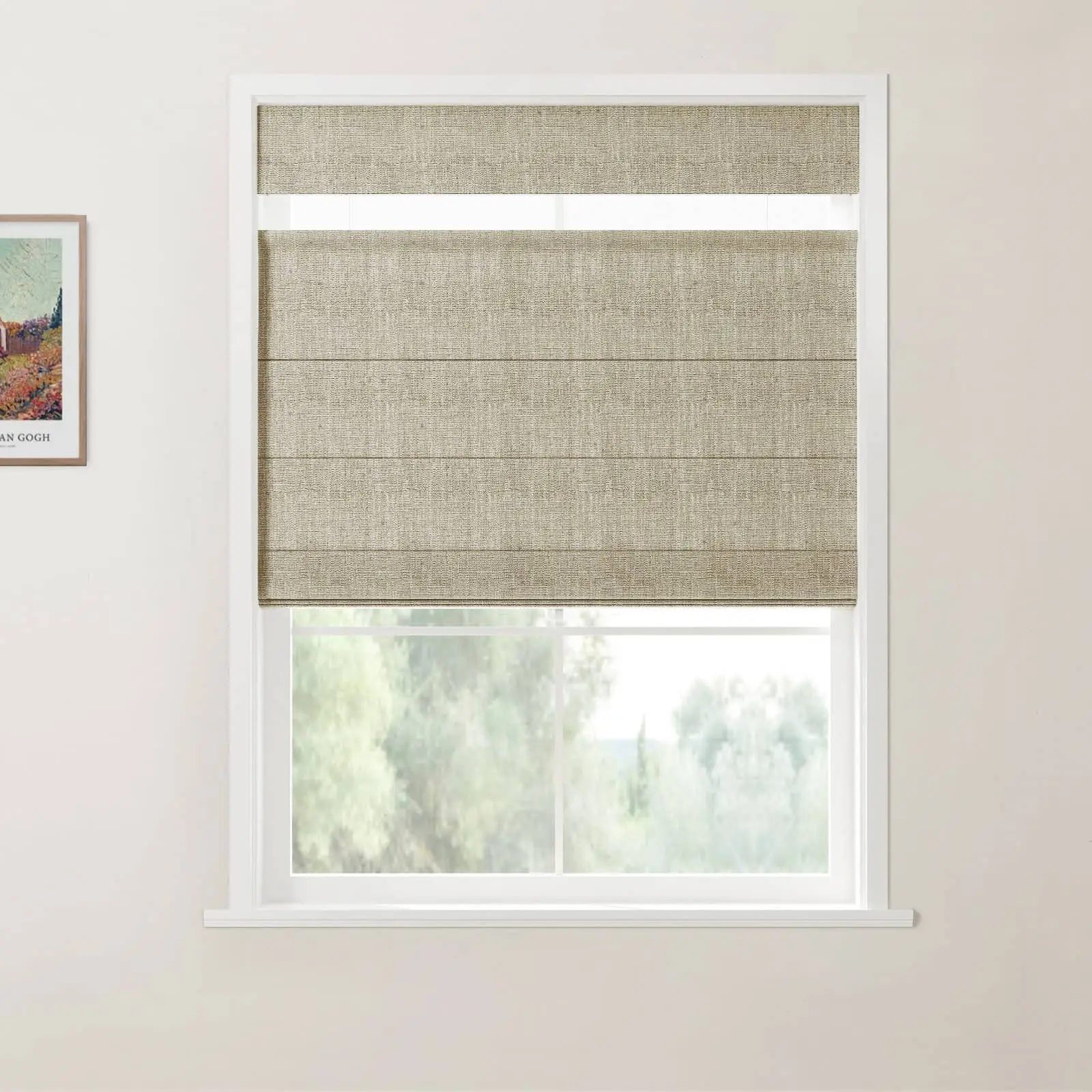 Custom Top Down Bottom Up Roman Shade Cordless - Image 23
