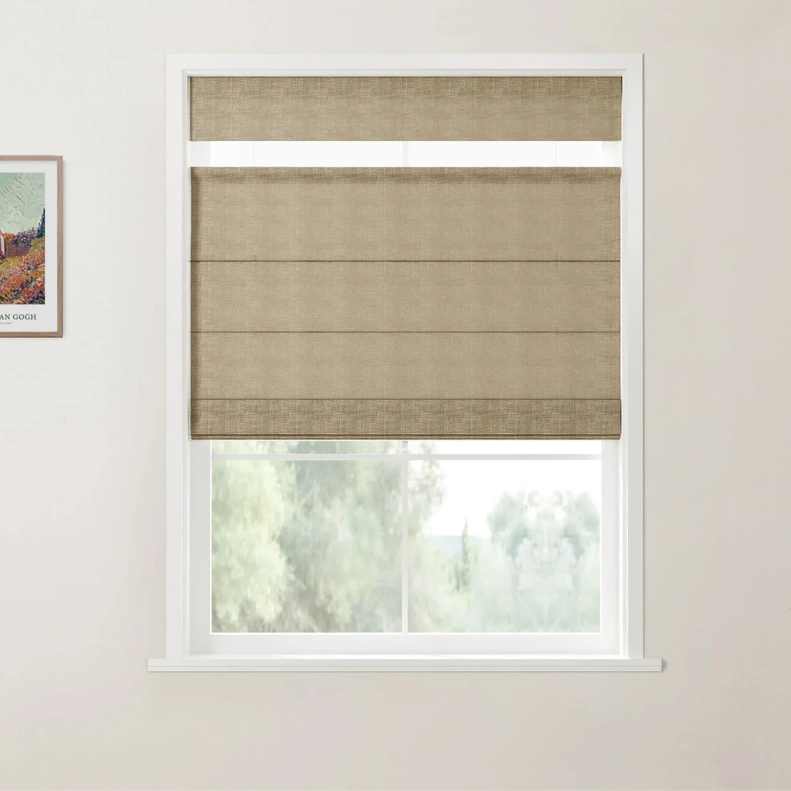Custom Top Down Bottom Up Roman Shade Cordless - Image 26