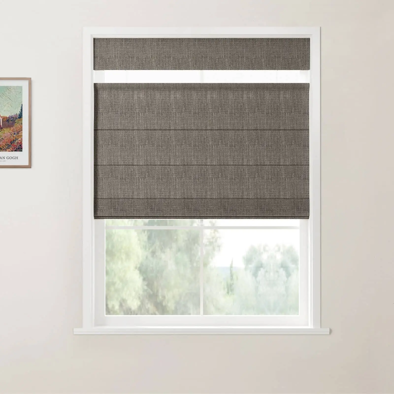 Custom Top Down Bottom Up Roman Shade Cordless - Image 29