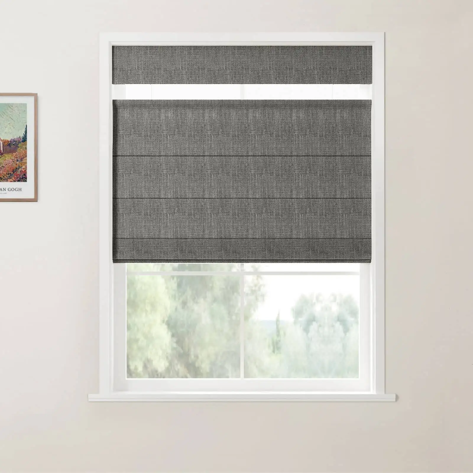 Custom Top Down Bottom Up Roman Shade Cordless - Image 32