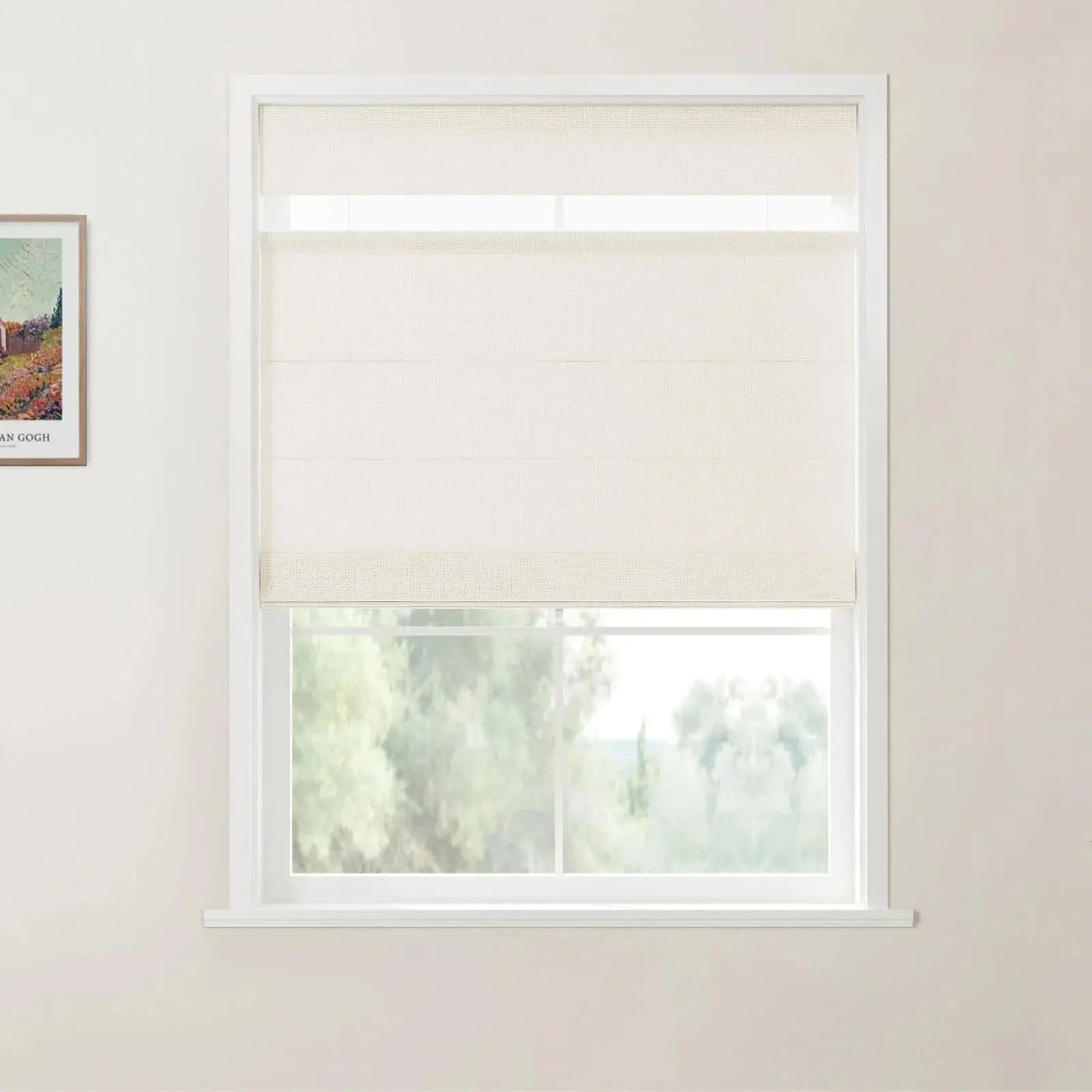 Custom Top Down Bottom Up Roman Shade Cordless - Image 34