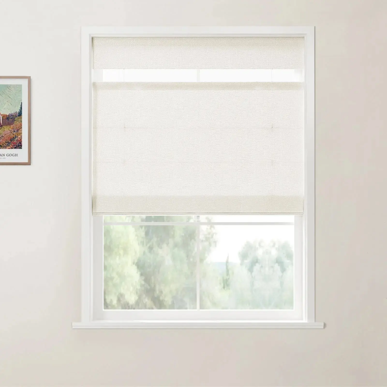 Custom Top Down Bottom Up Roman Shade Cordless - Image 35