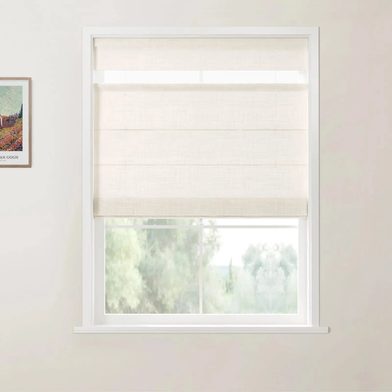 Custom Top Down Bottom Up Roman Shade Cordless - Image 36