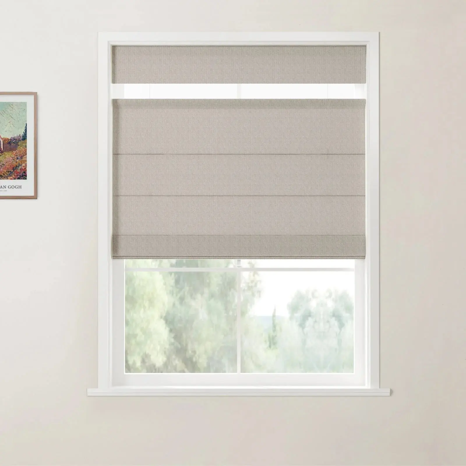 Custom Top Down Bottom Up Roman Shade Cordless - Image 38
