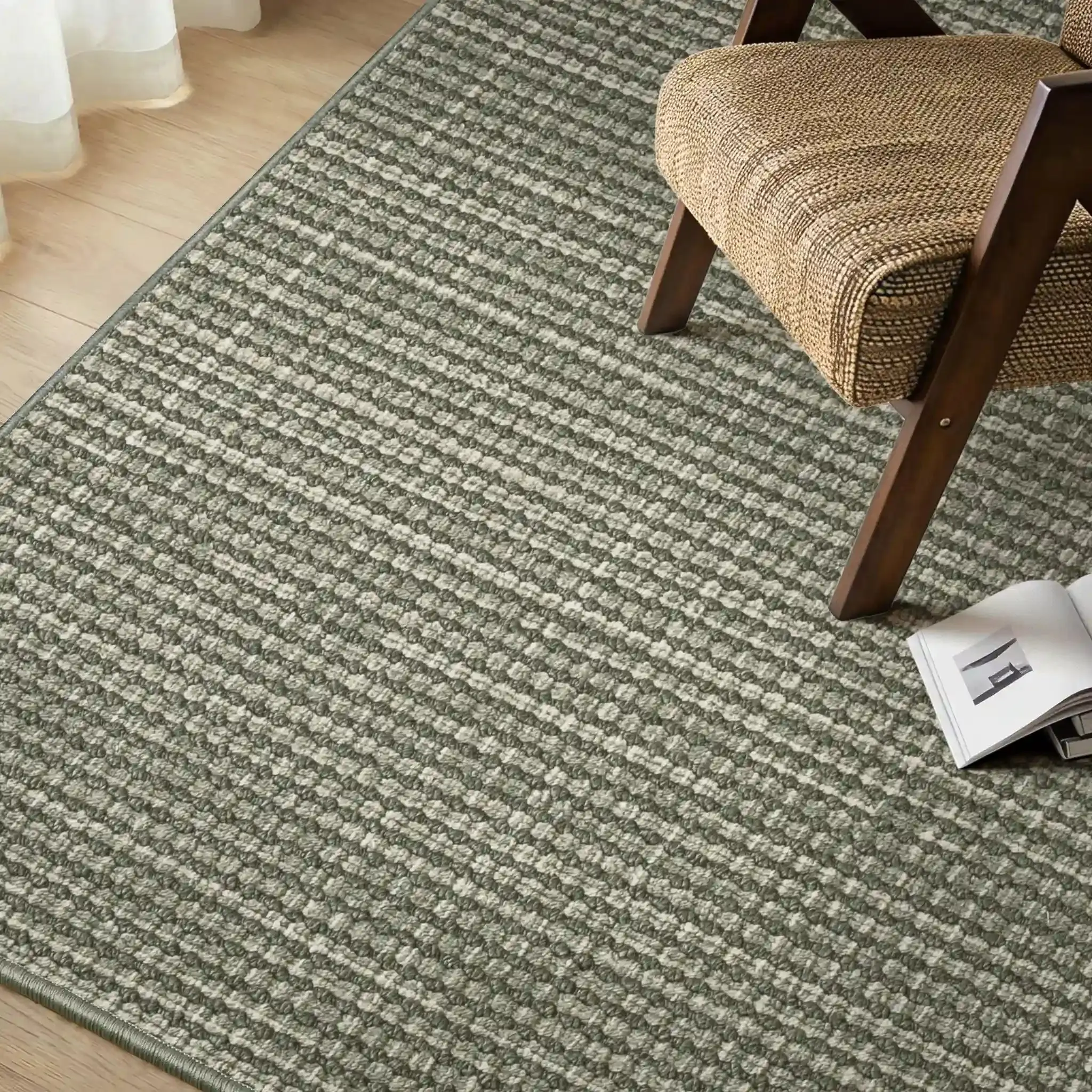 Lucia Textured Striped Wool Rug - Image 7