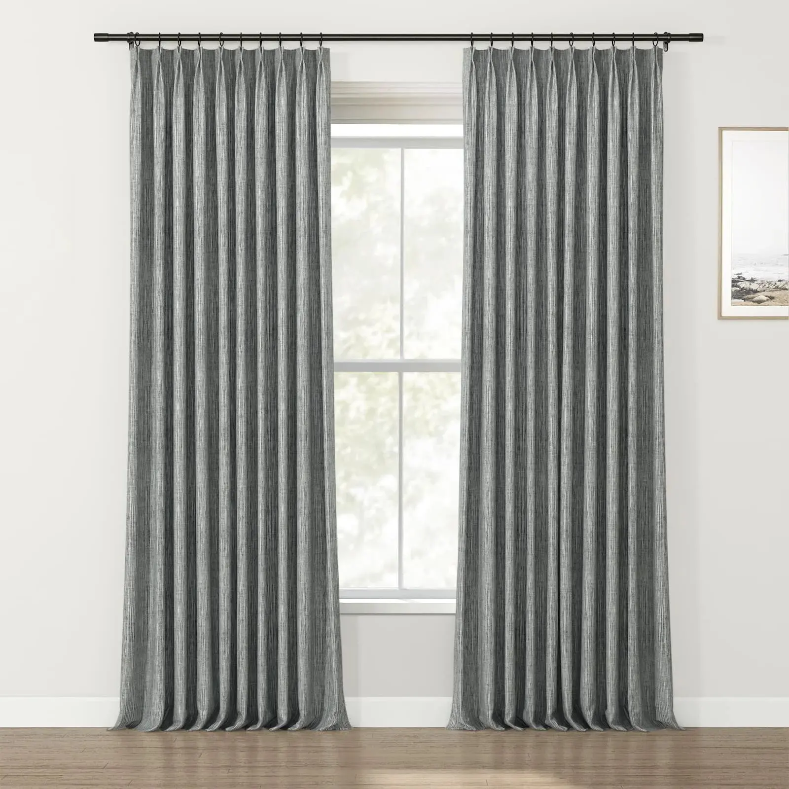 Lydia Solid Jacquard Curtain Pleated - Serie E - Image 42