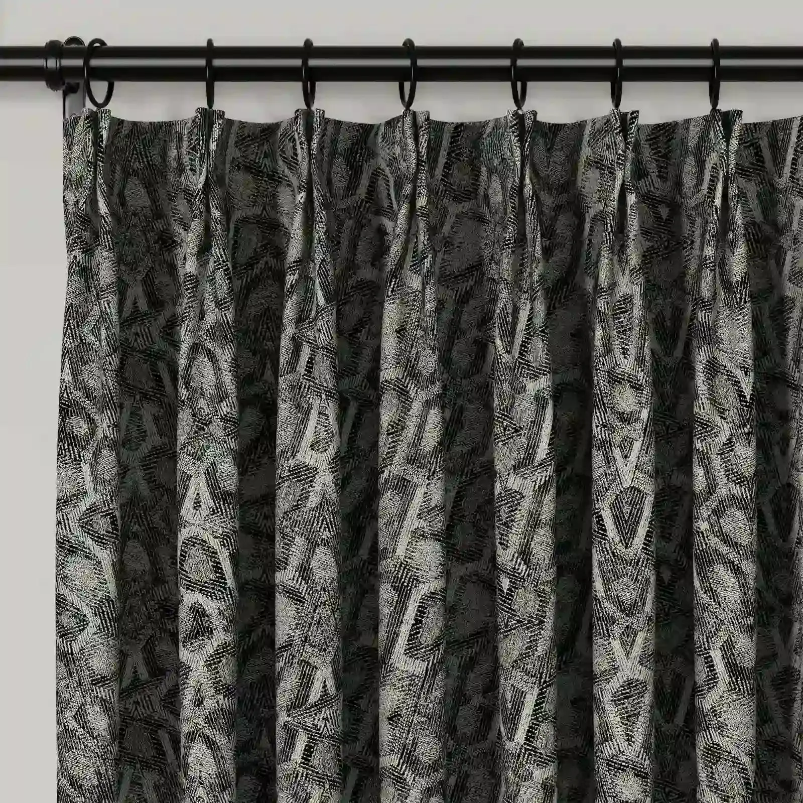 Lydia Polygon Jacquard Curtain Pleated - Serie K - Image 7