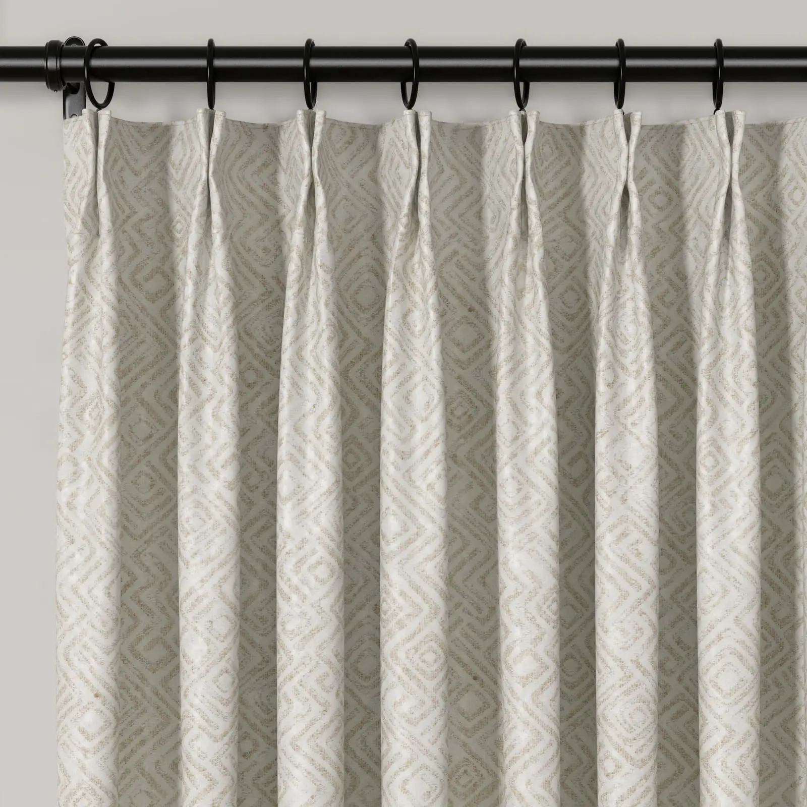 Lydia Scroll Jacquard Curtain Pleated - Serie H - Image 9