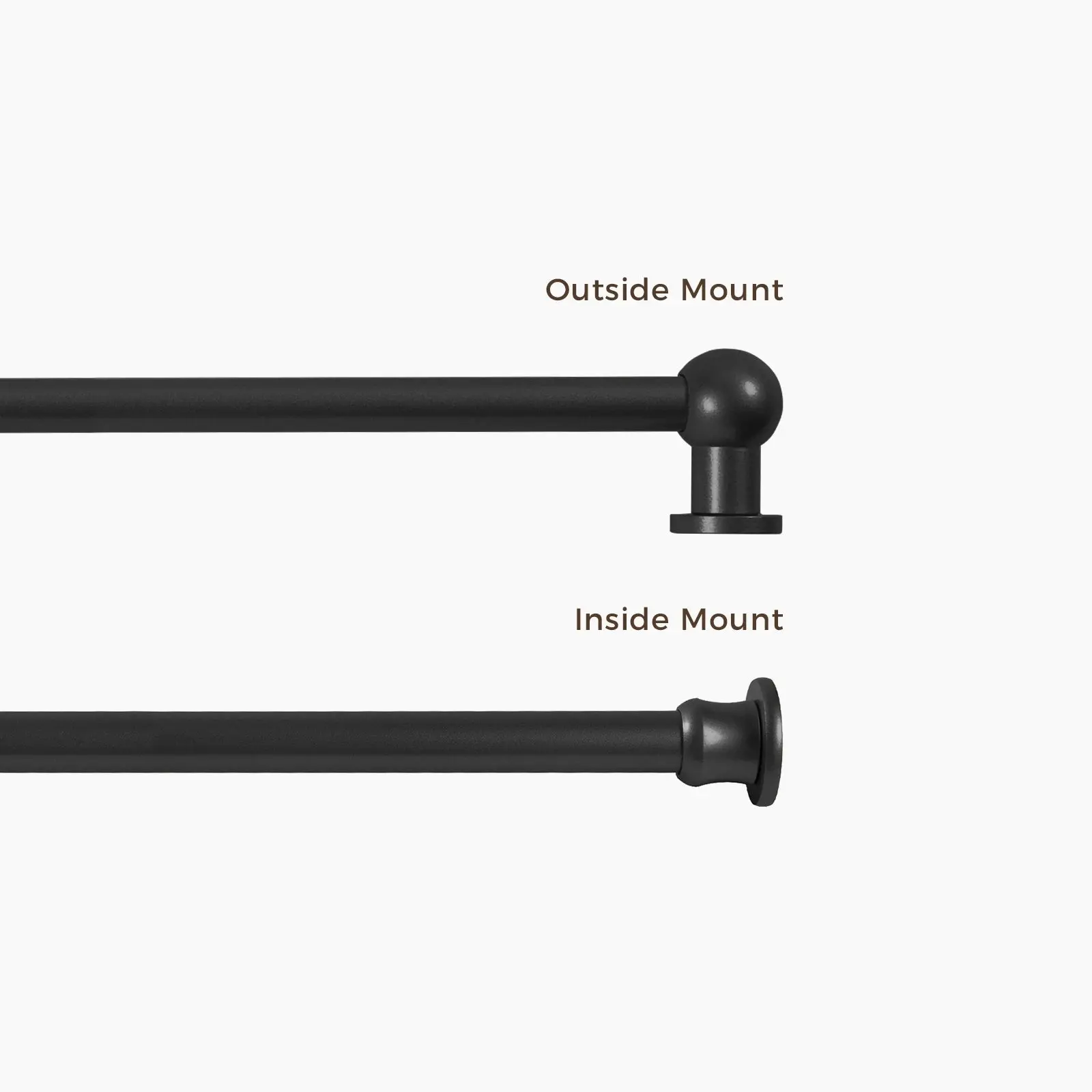 Milo Cafe Curtain Rods with Rings - Image 4