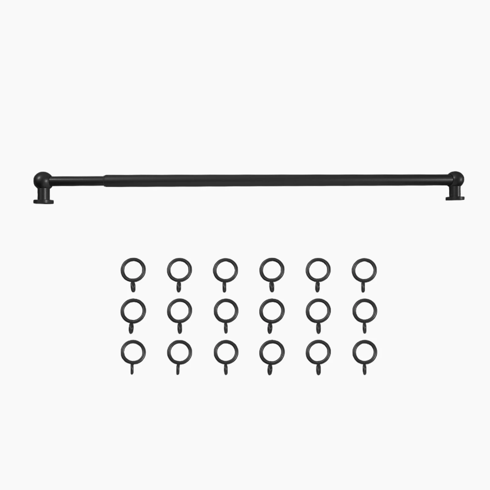 Milo Cafe Curtain Rods with Rings - Image 8